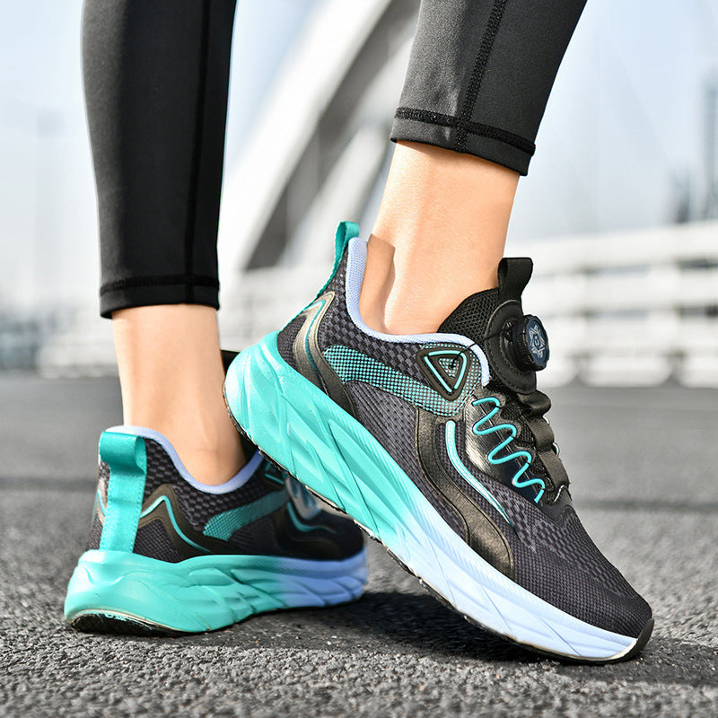 Wide Size Breathable Running Shoes - Mesh & Soft Bottom