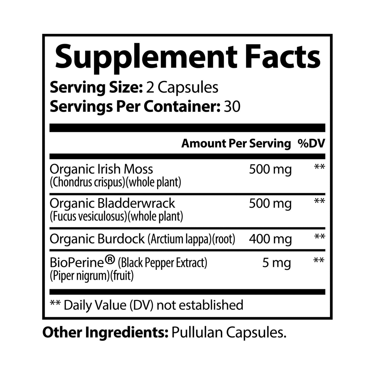 Sea Moss Supplement | 92+ Essential Vitamins & Minerals for Wellness