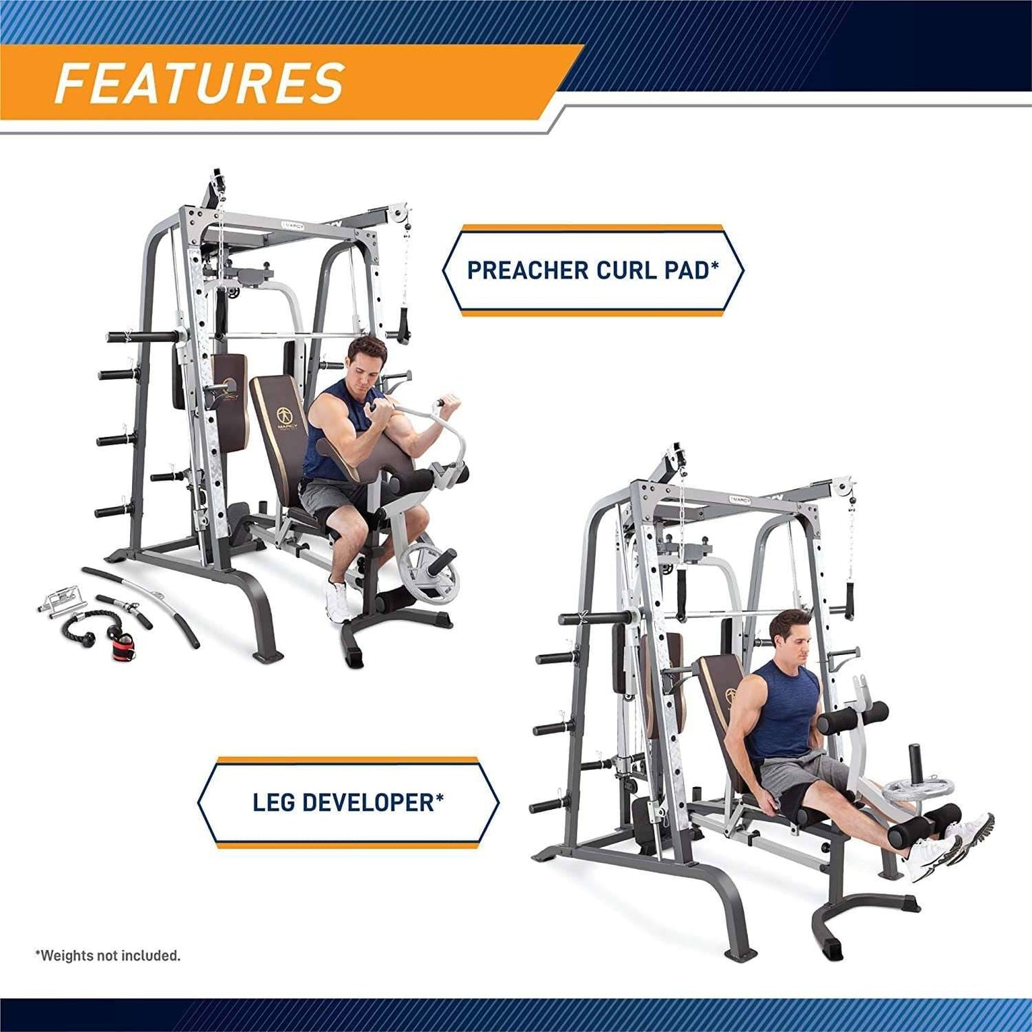 Smith Cage Workout Machine for Ultimate Full Body Strength Training and Fitness -