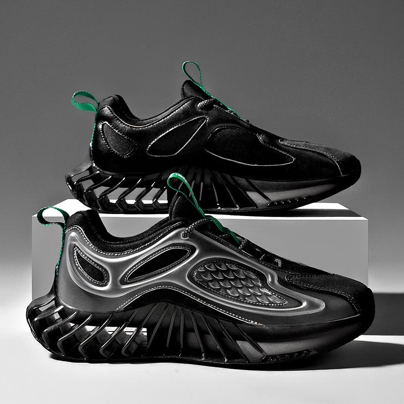 Wide Size Running Shoes - Men's Low-Top Sports Shoes
