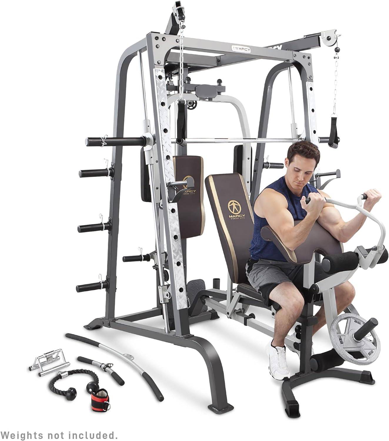 Smith Cage Workout Machine for Ultimate Full Body Strength Training and Fitness -
