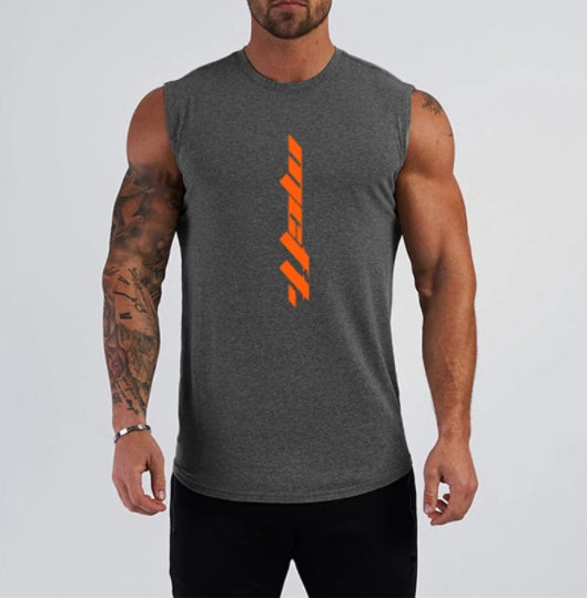 Men's Gym Tank Top - Cotton Sleeveless Fitness Shirt for Optimal Comfort -