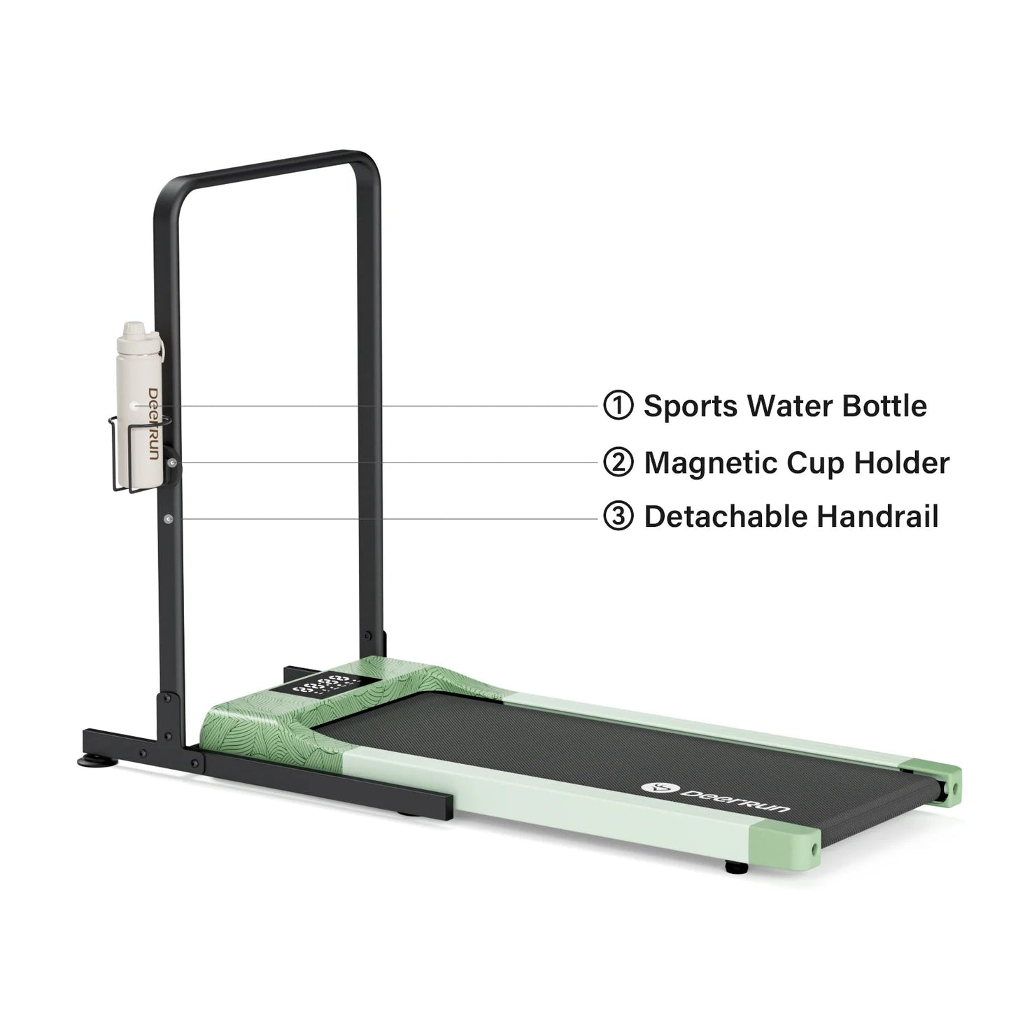 Classic Pro Walking Pad Treadmill 300Lbs Capacity & Longer Size with Remote Control - Deerrun Q1 Walking Pad -