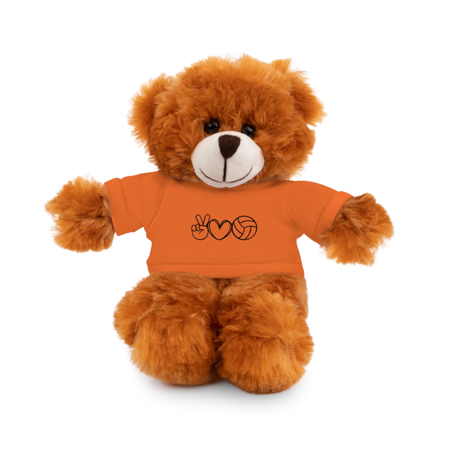 Cute Volleyball Teddy Bear with Tee, Stuffed Animal Gift