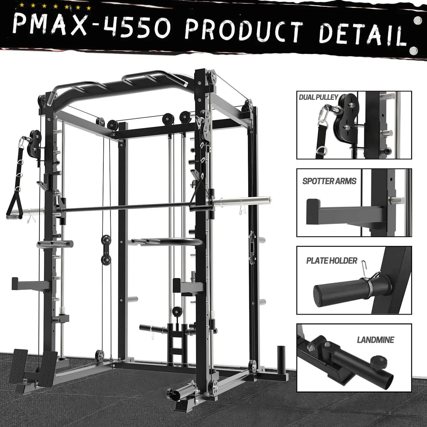 Multi Functional Trainer Smith Machine for Versatile Strength Training -
