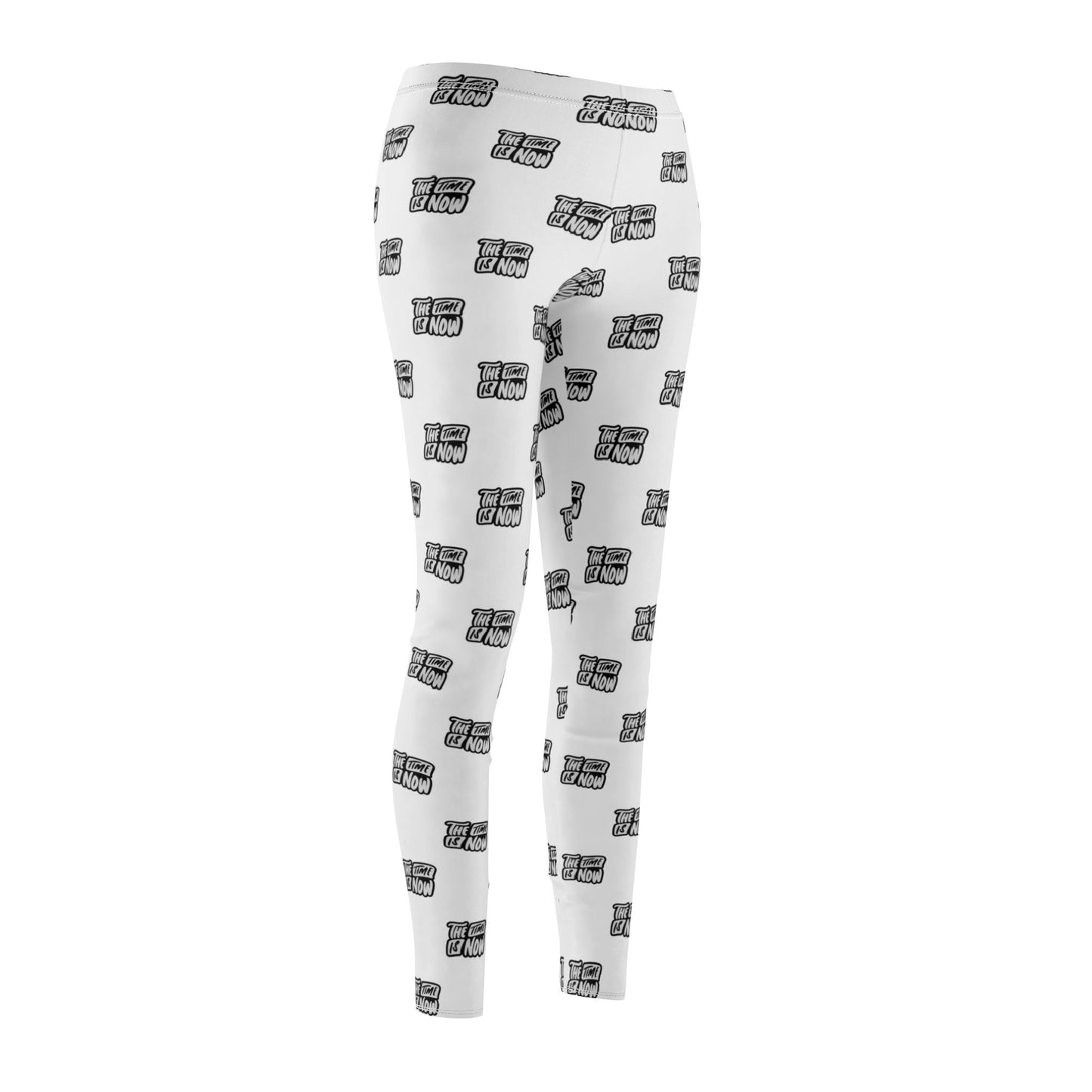 Motivational Women's Leggings - 'The Time is Now', Casual Wear, Active Leggings