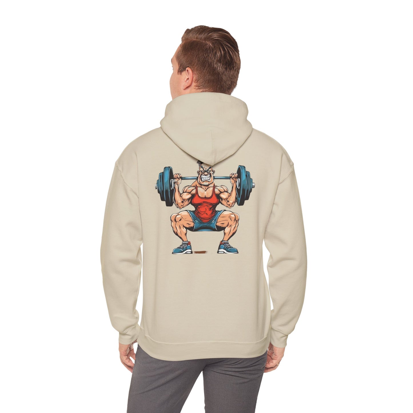 Men's Gym Hoodie - Sweat is Fat Crying | Motivational Weightlifting Apparel