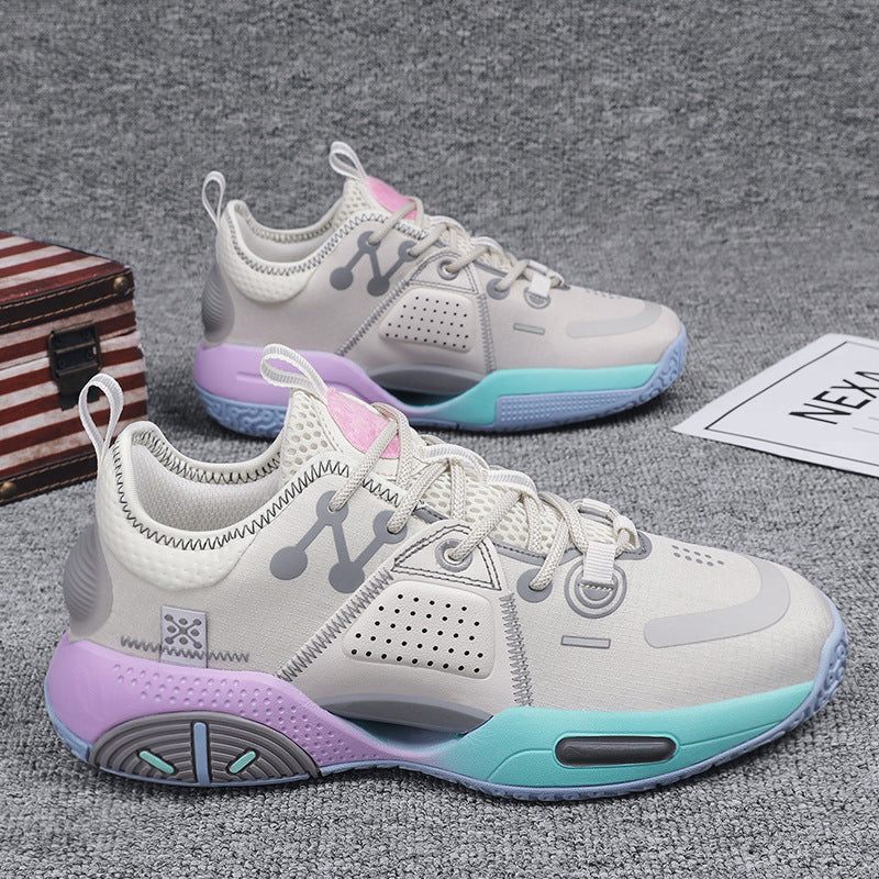 Cotton Candy Basketball Shoes - Sweet Style for Men