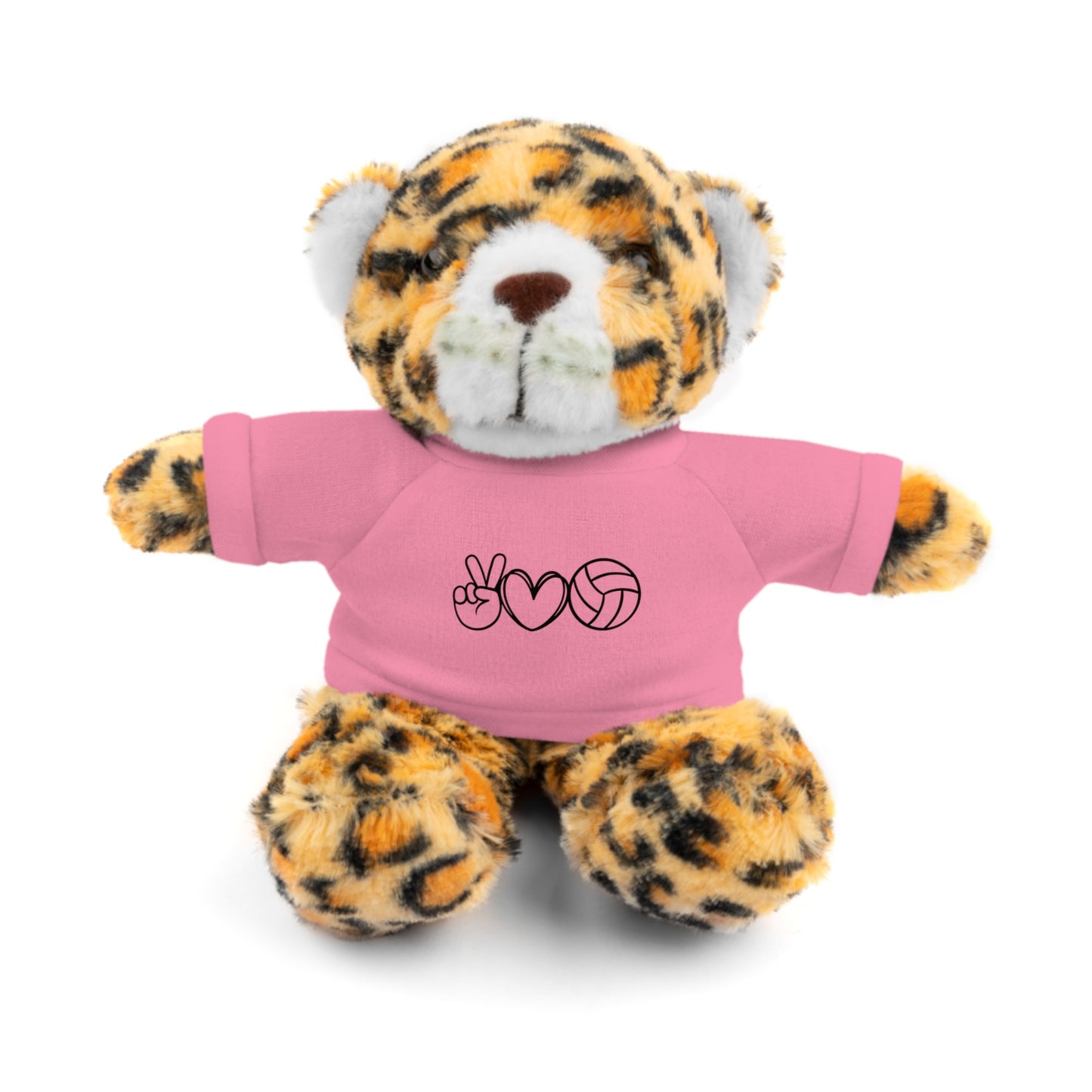 Cute Volleyball Teddy Bear with Tee, Stuffed Animal Gift