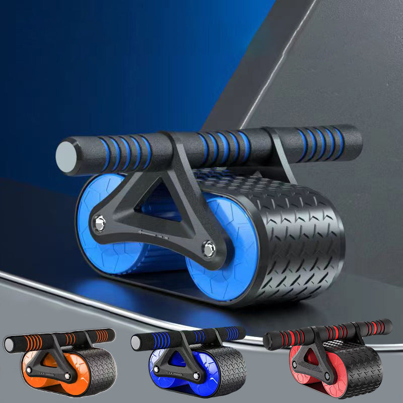 Double Wheel Ab Roller - Automatic Rebound Abdominal Exerciser