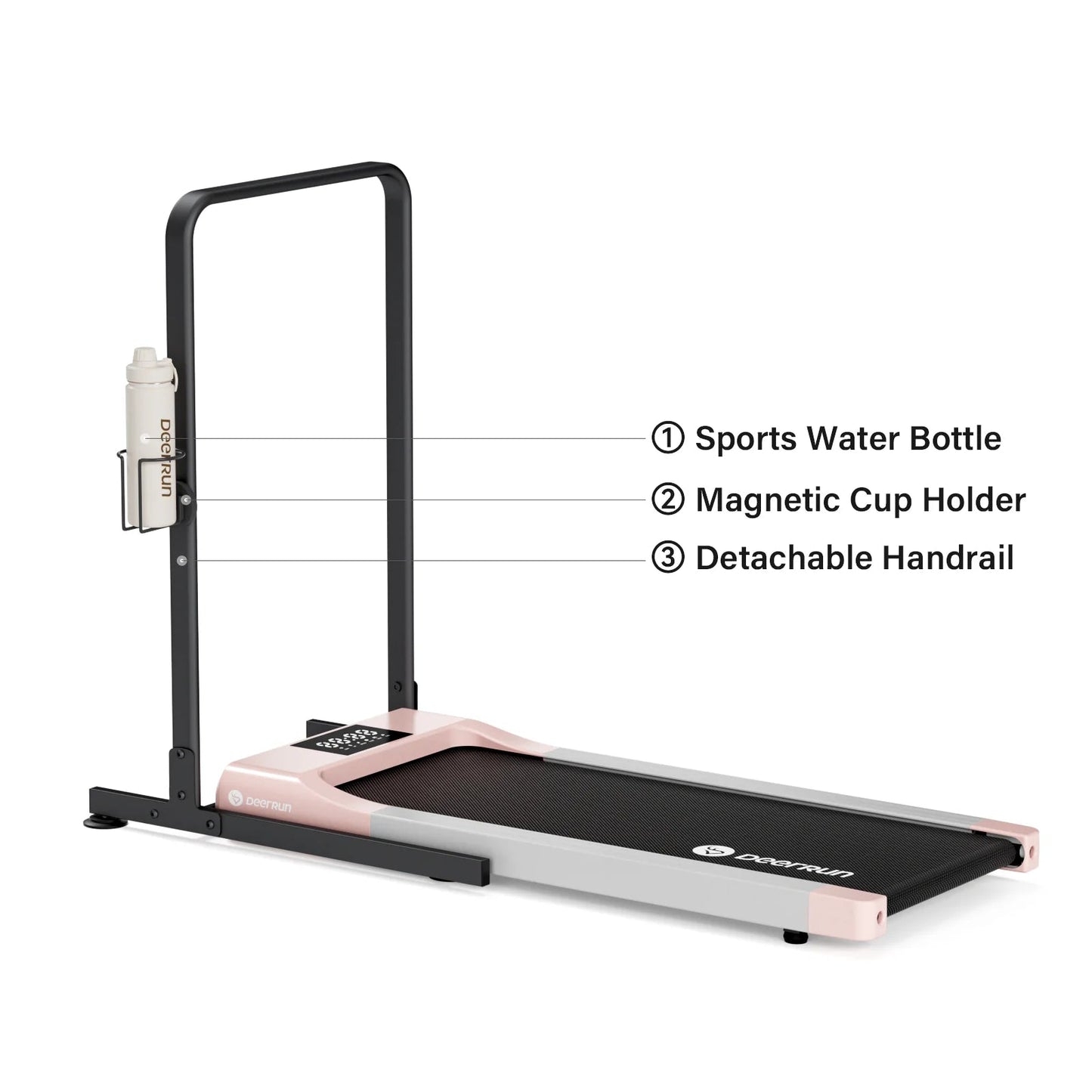 Classic Pro Walking Pad Treadmill 300Lbs Capacity & Longer Size with Remote Control - Deerrun Q1 Walking Pad -