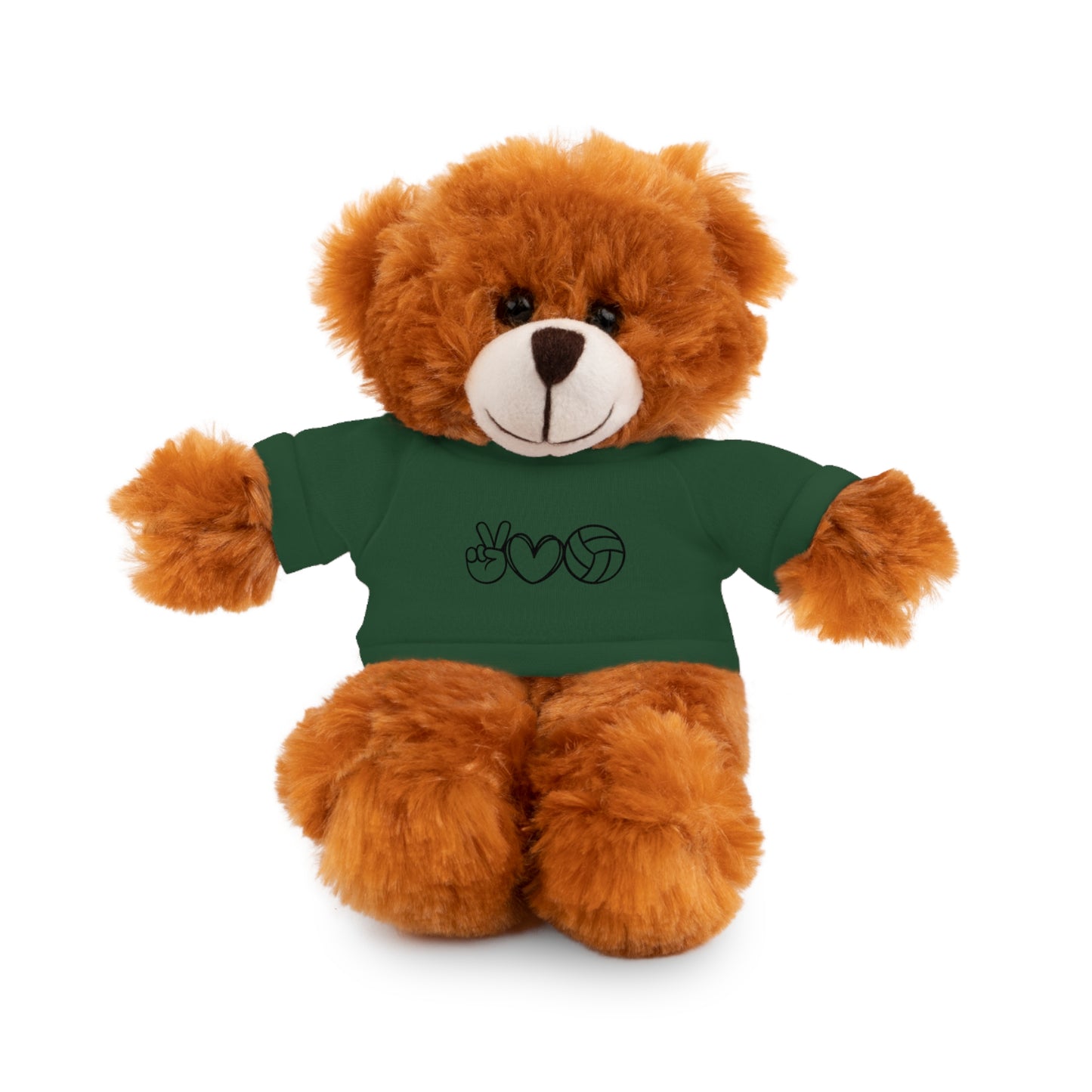 Cute Volleyball Teddy Bear with Tee, Stuffed Animal Gift