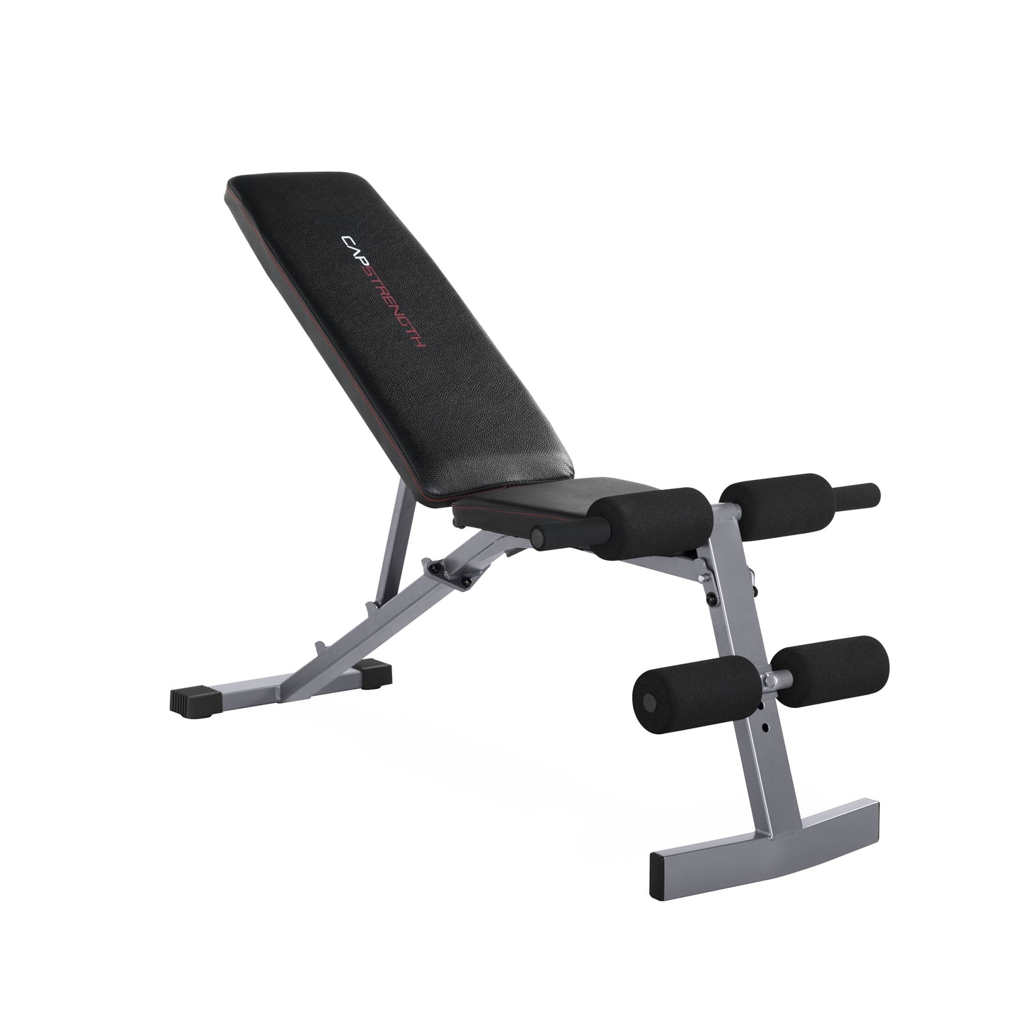 Strength Adjustable Workout Bench - 600 Lb Capacity, Black & Gray -