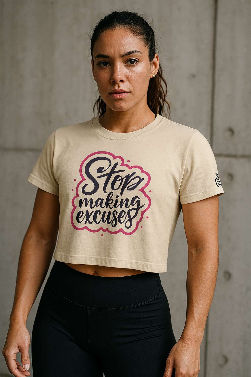 Women's Boxy Tee - Stop Making Excuses for Your Habits