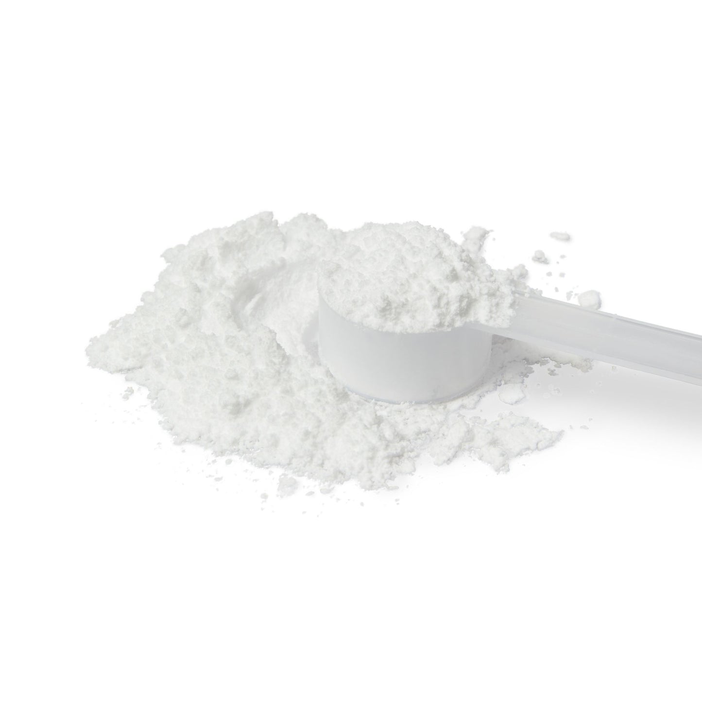 Close-up view of Creatine Monohydrate powder showing its texture and color