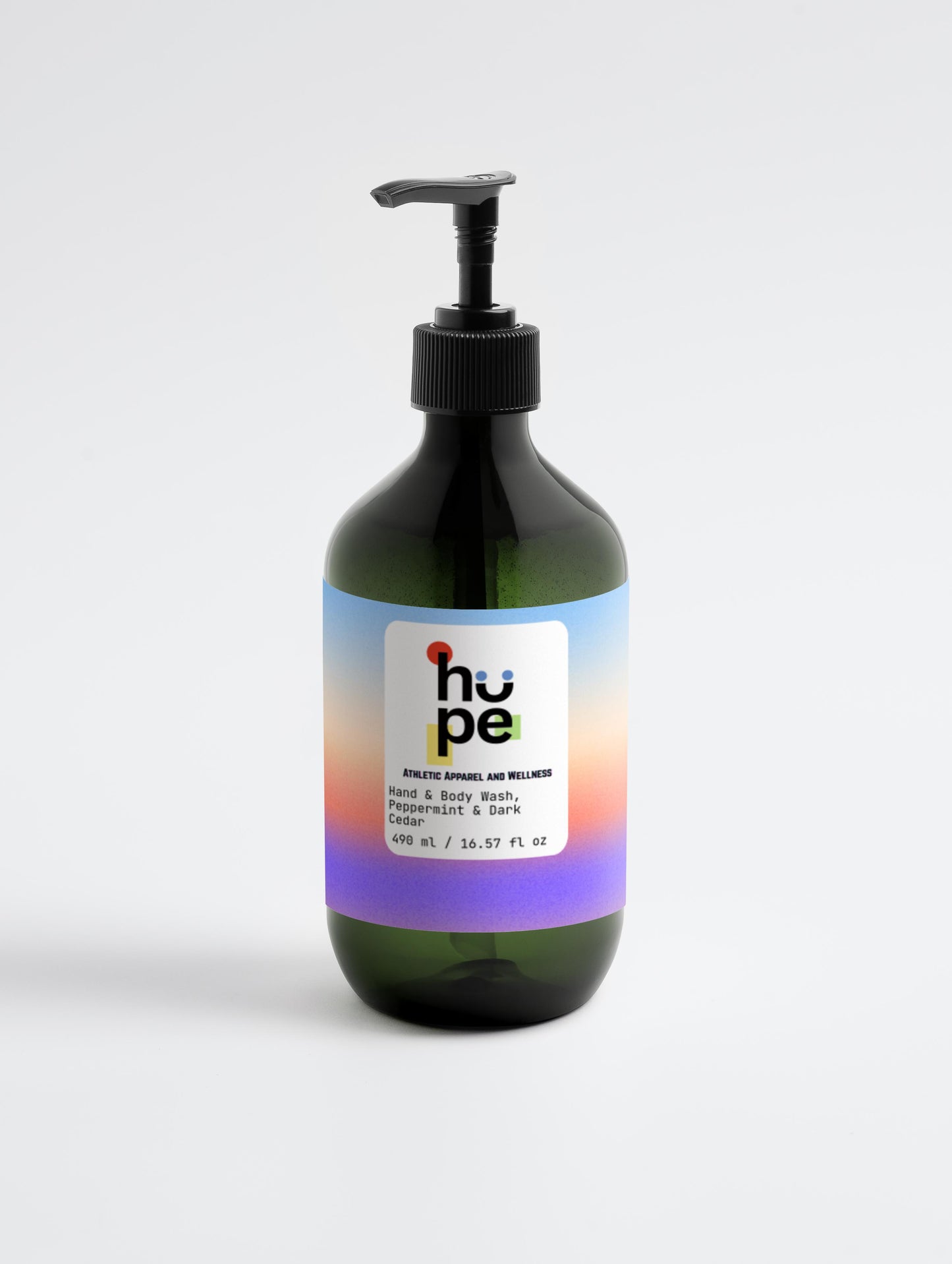 Hand & Body Wash - Refreshing Peppermint & Dark Cedar Scent | 16.57 fl oz