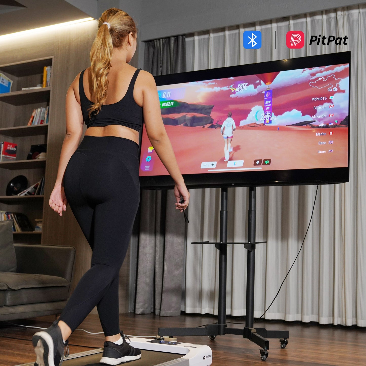 Classic Pro Walking Pad Treadmill 300Lbs Capacity & Longer Size with Remote Control - Deerrun Q1 Walking Pad -