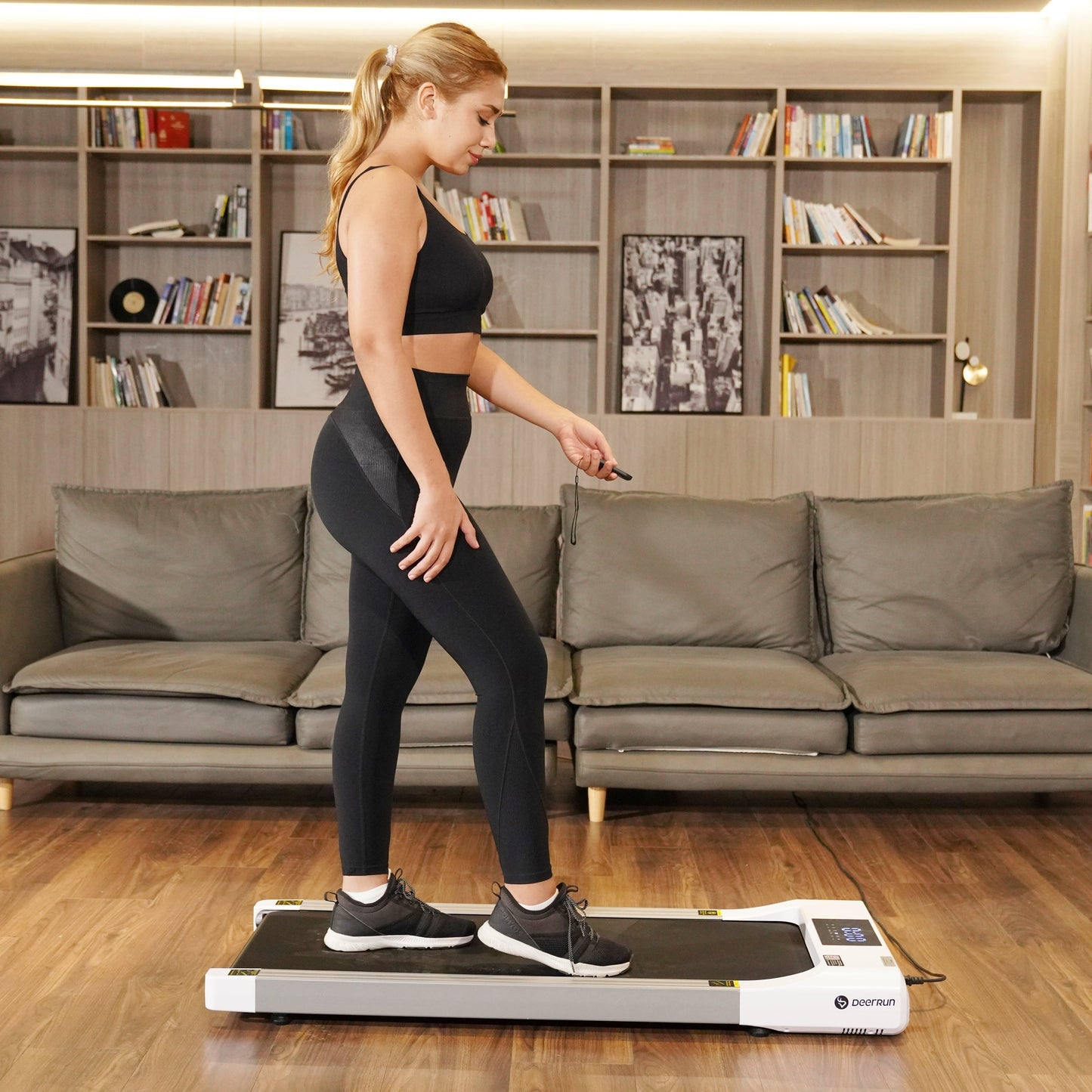 Classic Pro Walking Pad Treadmill 300Lbs Capacity & Longer Size with Remote Control - Deerrun Q1 Walking Pad -