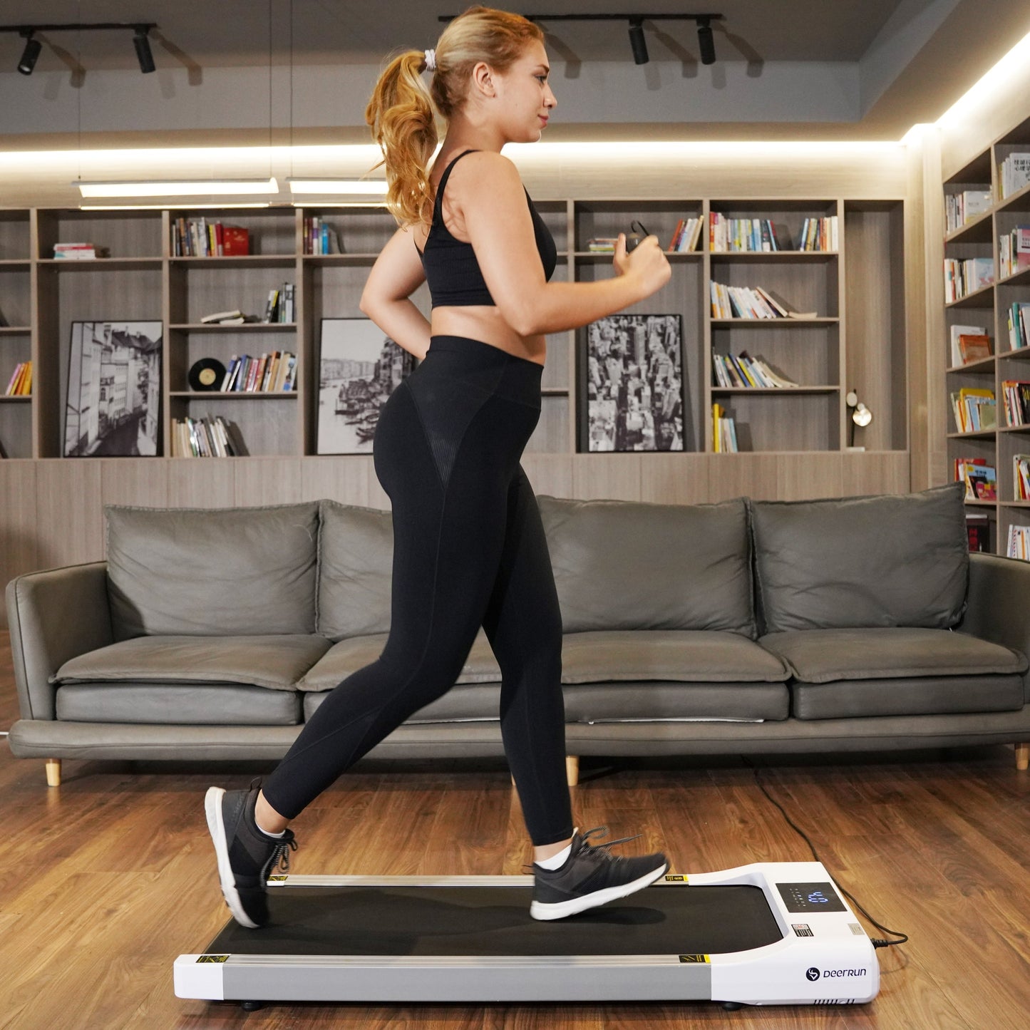 Classic Pro Walking Pad Treadmill 300Lbs Capacity & Longer Size with Remote Control - Deerrun Q1 Walking Pad -