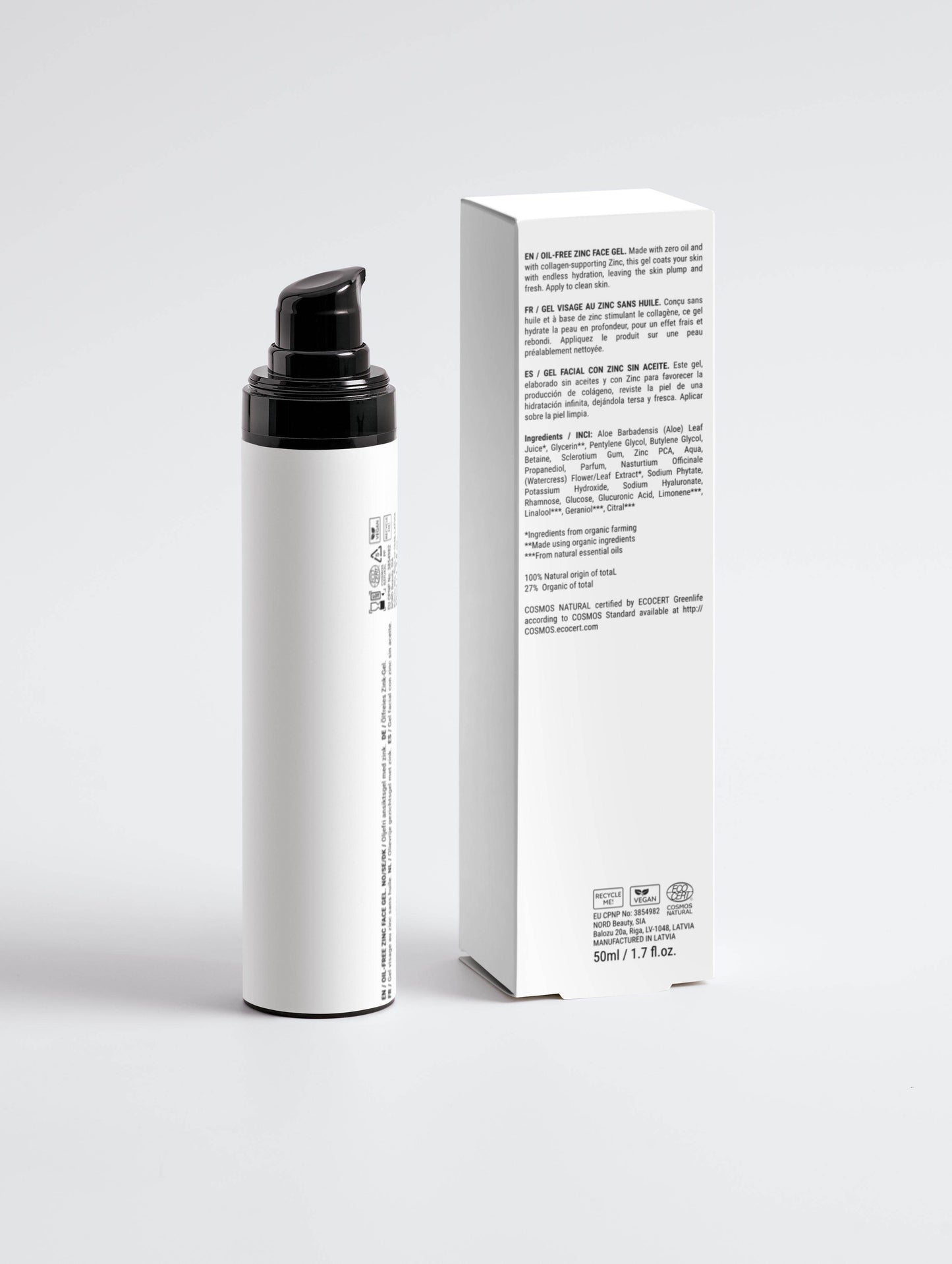 Oil-Free Zinc Face Gel for Men - Nourish and Protect Your Skin -