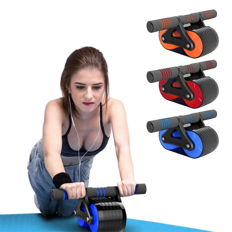 Double Wheel Ab Roller - Automatic Rebound Abdominal Exerciser
