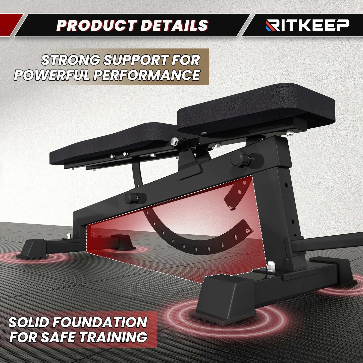 Foldable Adjustable Weight Bench with Leg Attachment for Versatile Workouts -