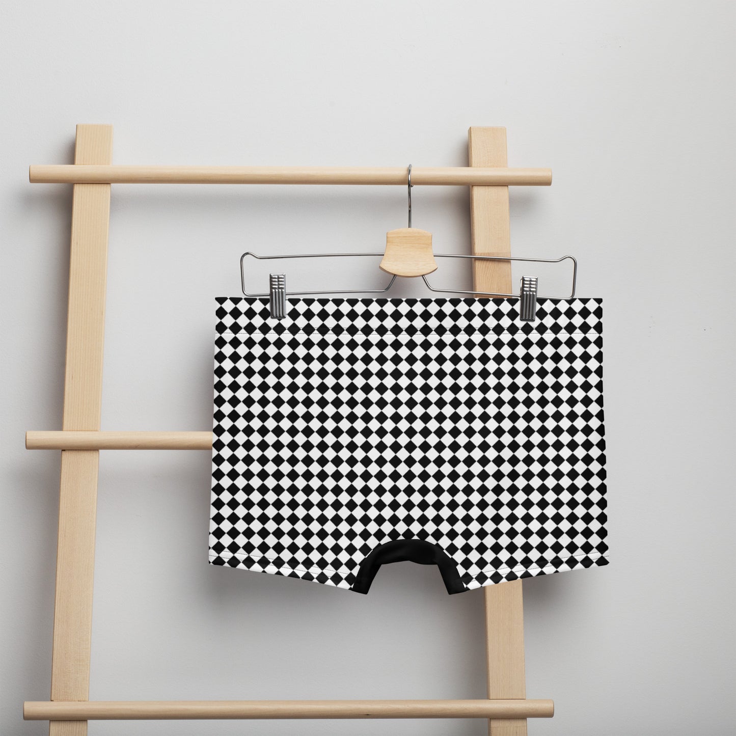 Men's Checkerboard Patterned Boxer Briefs - Comfortable Underwear