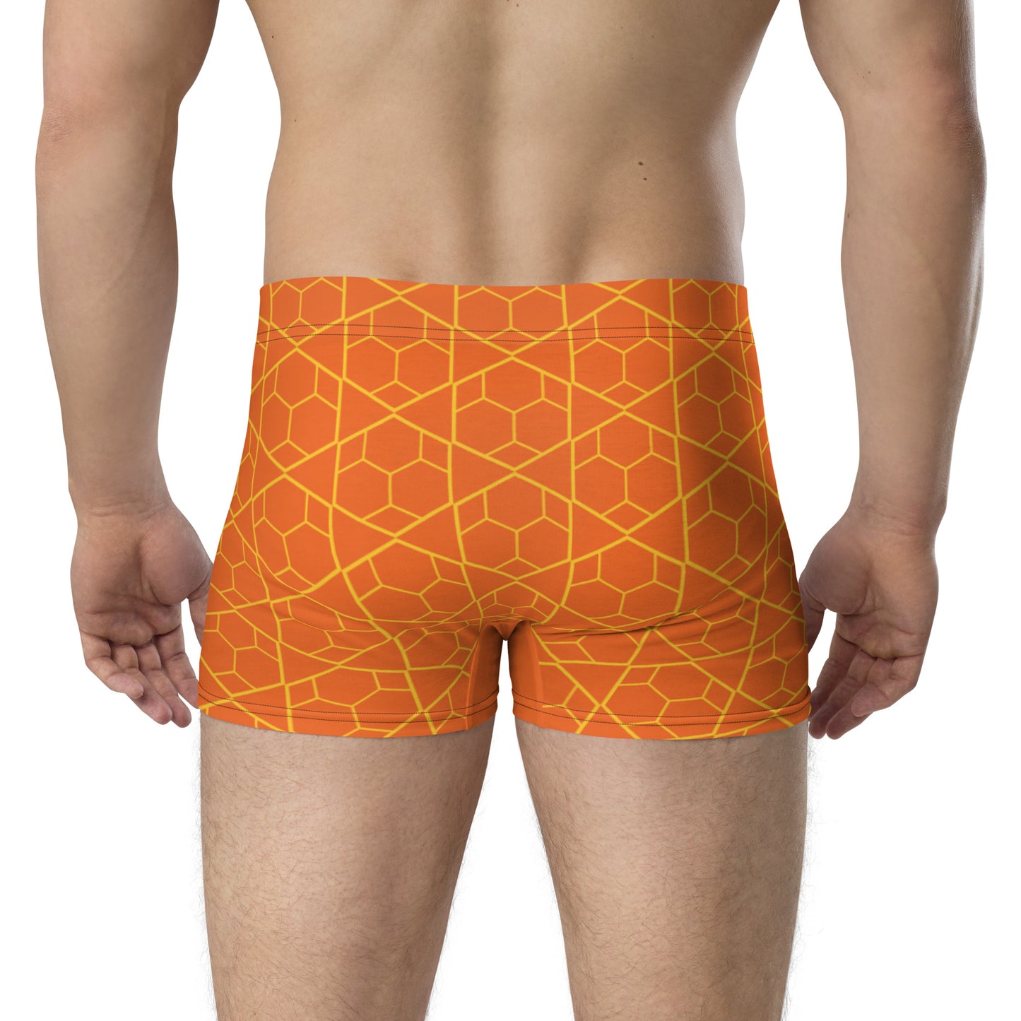 Men's Athletic Boxer Briefs Orange | Comfortable & Supportive Underwear