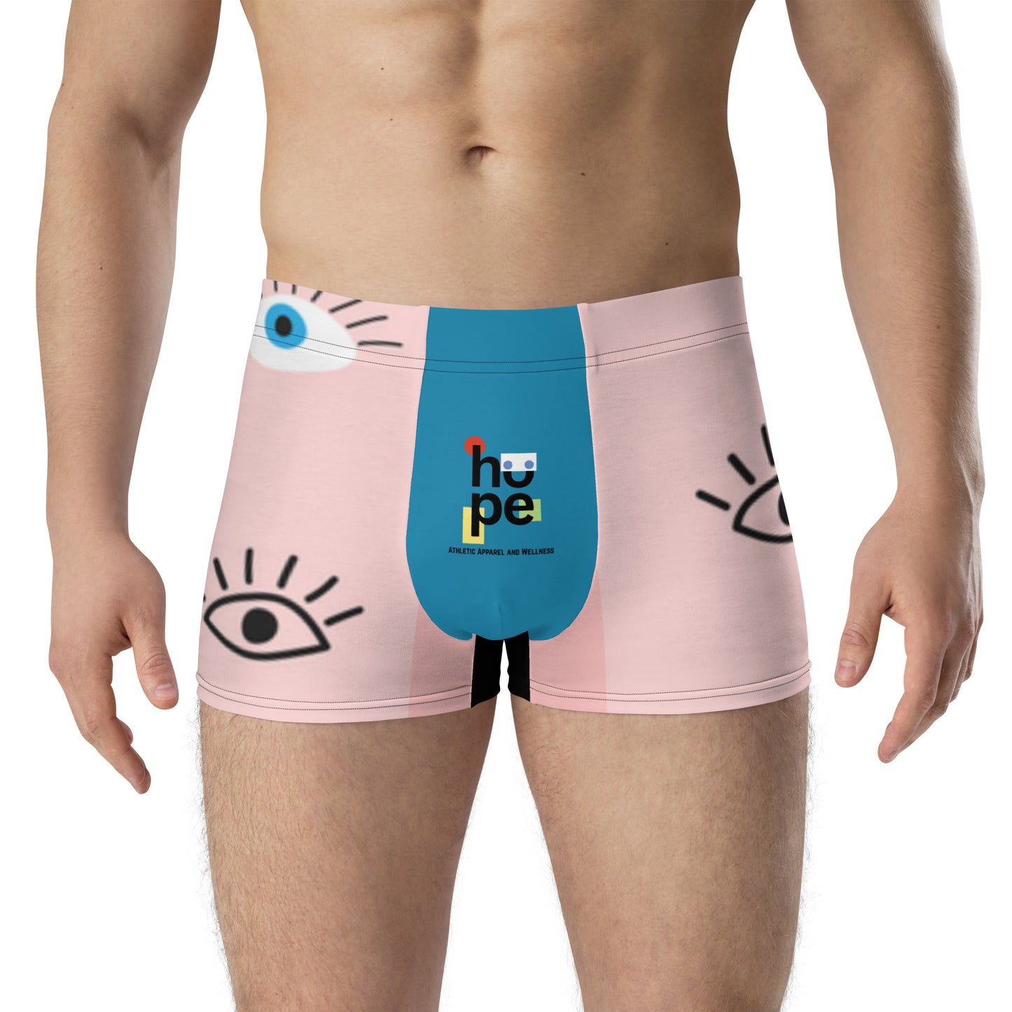 Men's Eye Design Boxer Briefs - Fashionable & Supportive Athlete Underwear