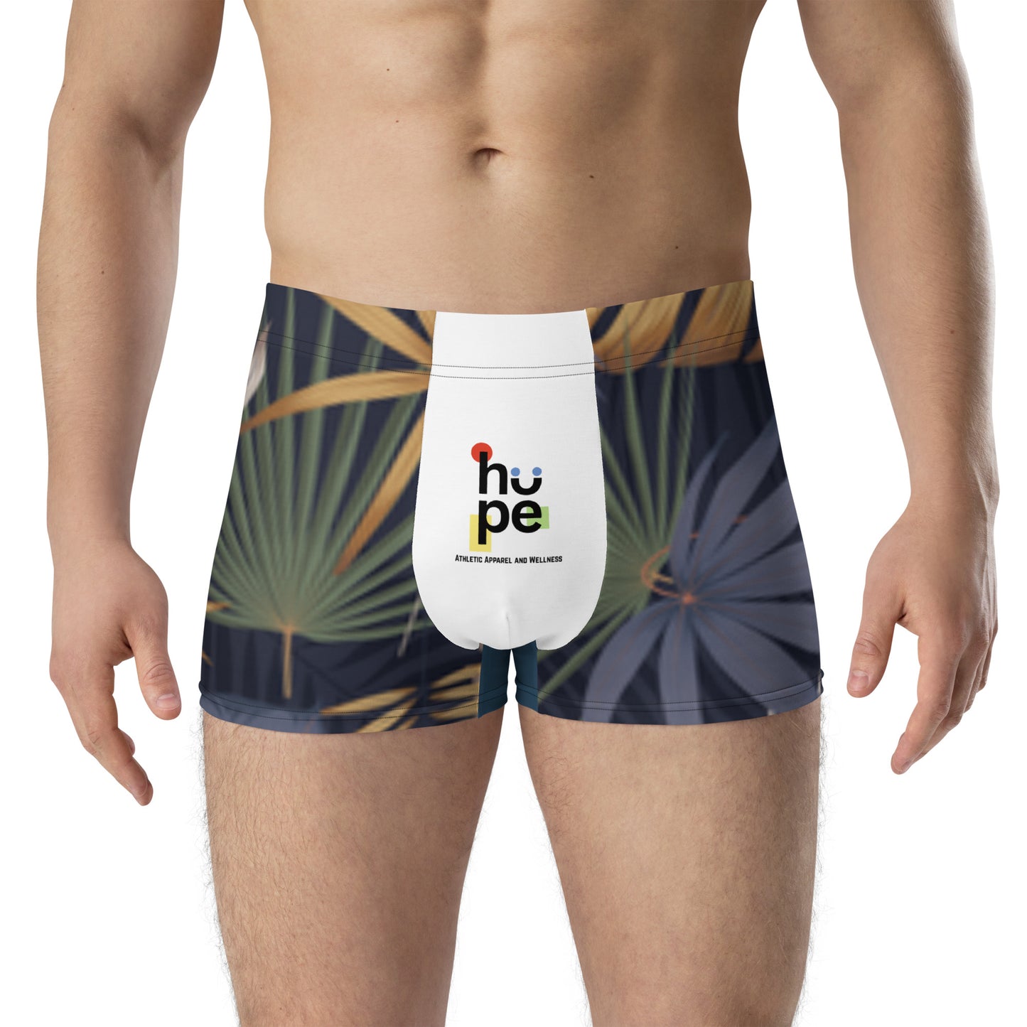 Men's Nature Forest Design Boxer Briefs - Performance Underwear