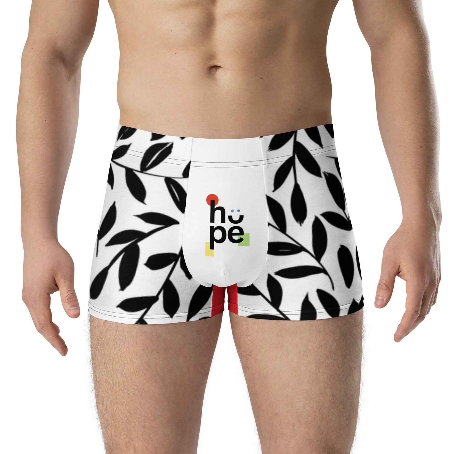 Men's Boxer Briefs with Leaf Pattern for Ultimate Comfort and Support