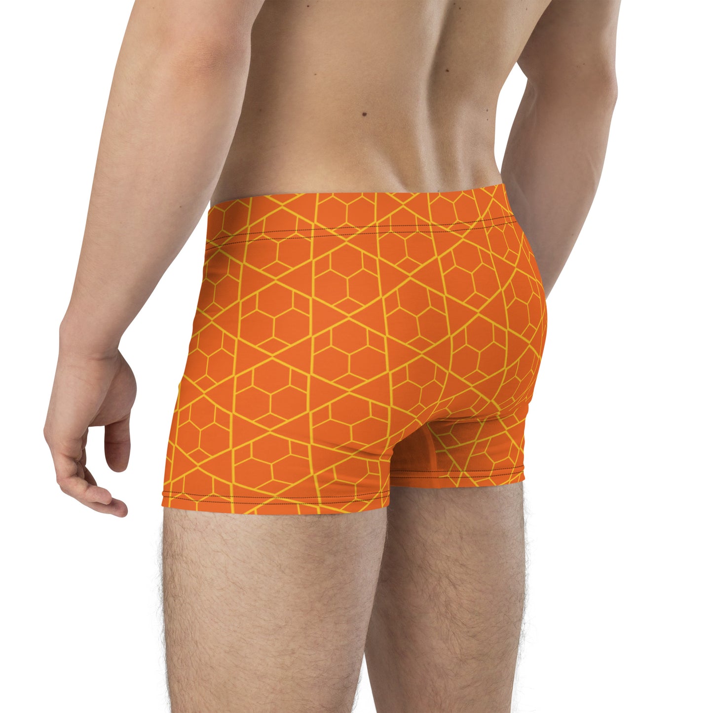 Men's Athletic Boxer Briefs Orange | Comfortable & Supportive Underwear