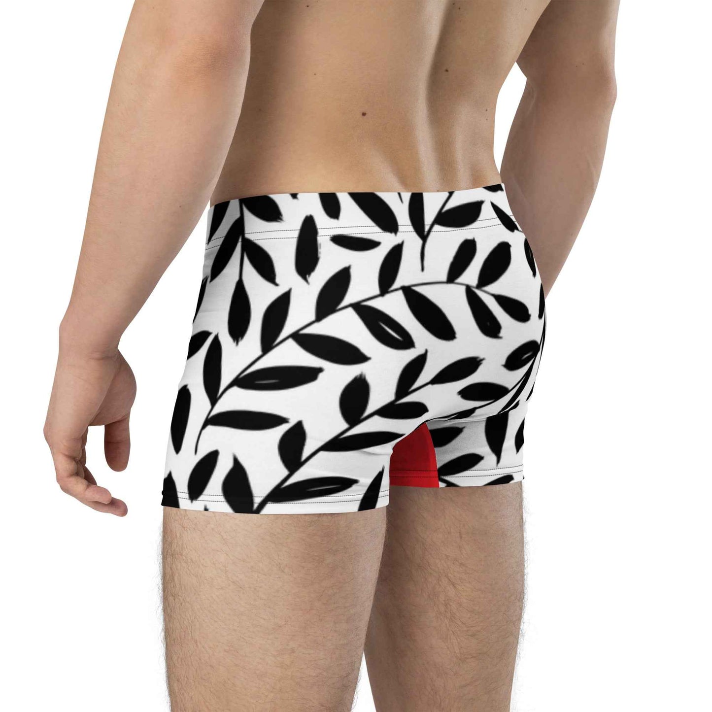 Men's Boxer Briefs with Leaf Pattern for Ultimate Comfort and Support