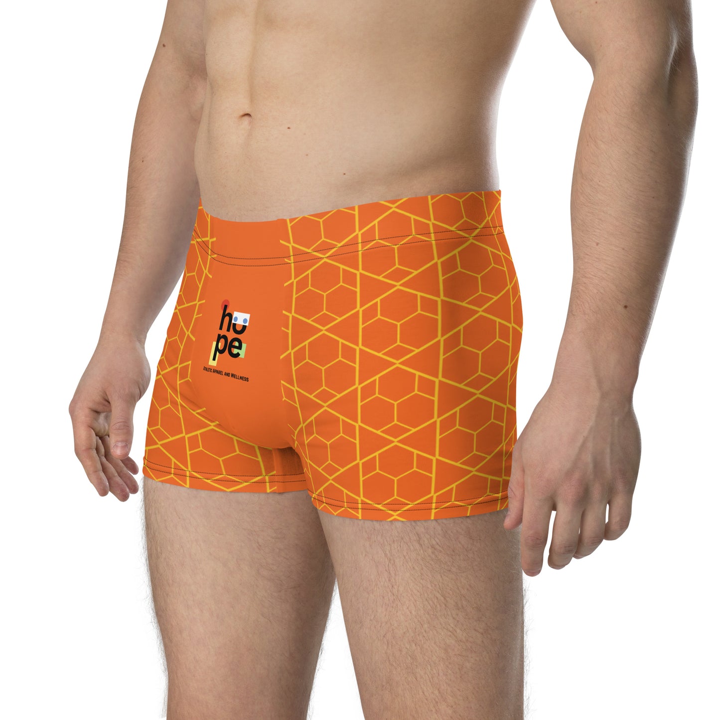 Men's Athletic Boxer Briefs Orange | Comfortable & Supportive Underwear