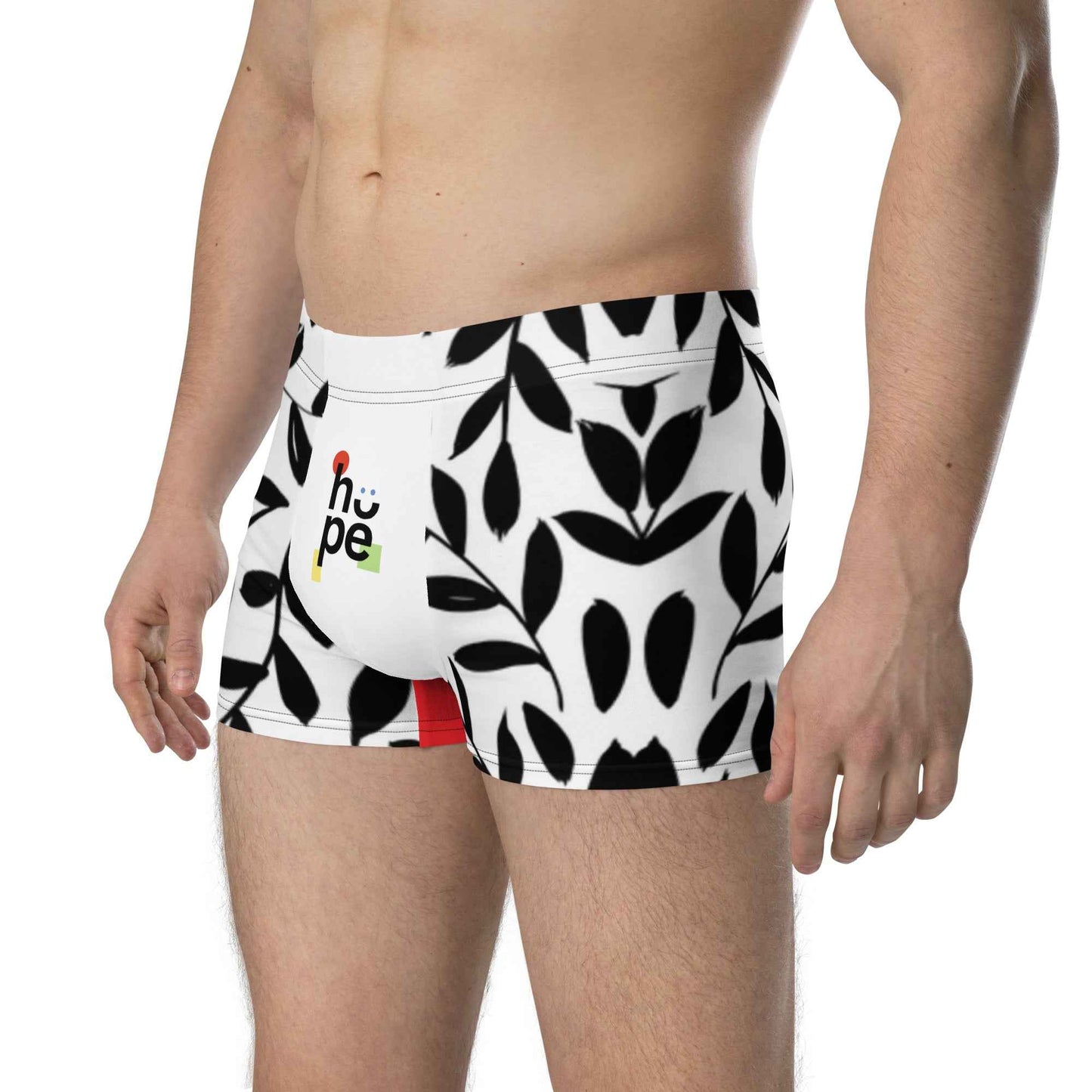 Men's Boxer Briefs with Leaf Pattern for Ultimate Comfort and Support