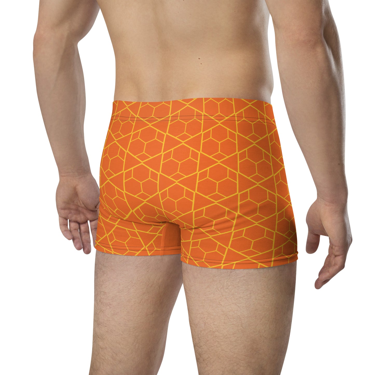 Men's Athletic Boxer Briefs Orange | Comfortable & Supportive Underwear
