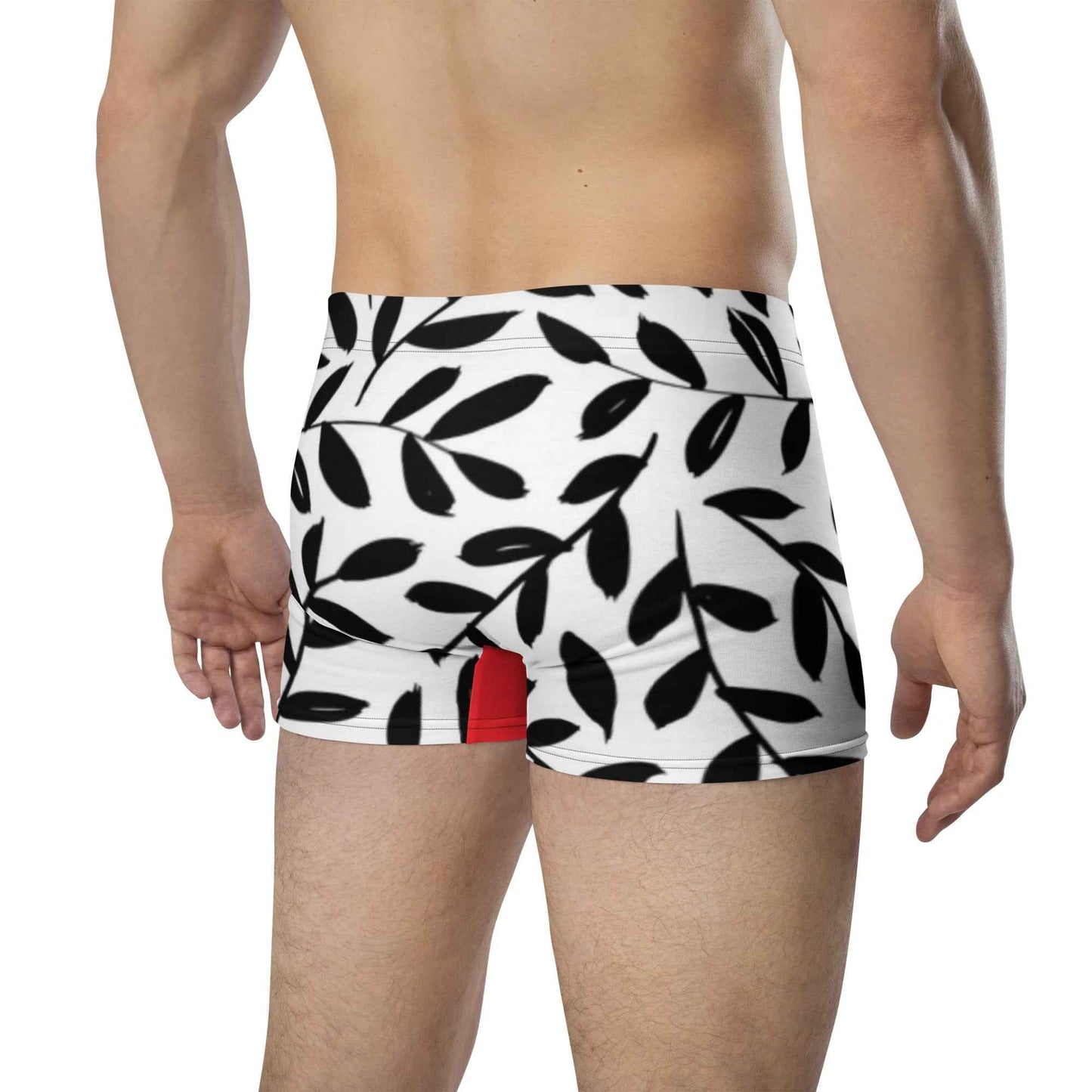 Men's Boxer Briefs with Leaf Pattern for Ultimate Comfort and Support
