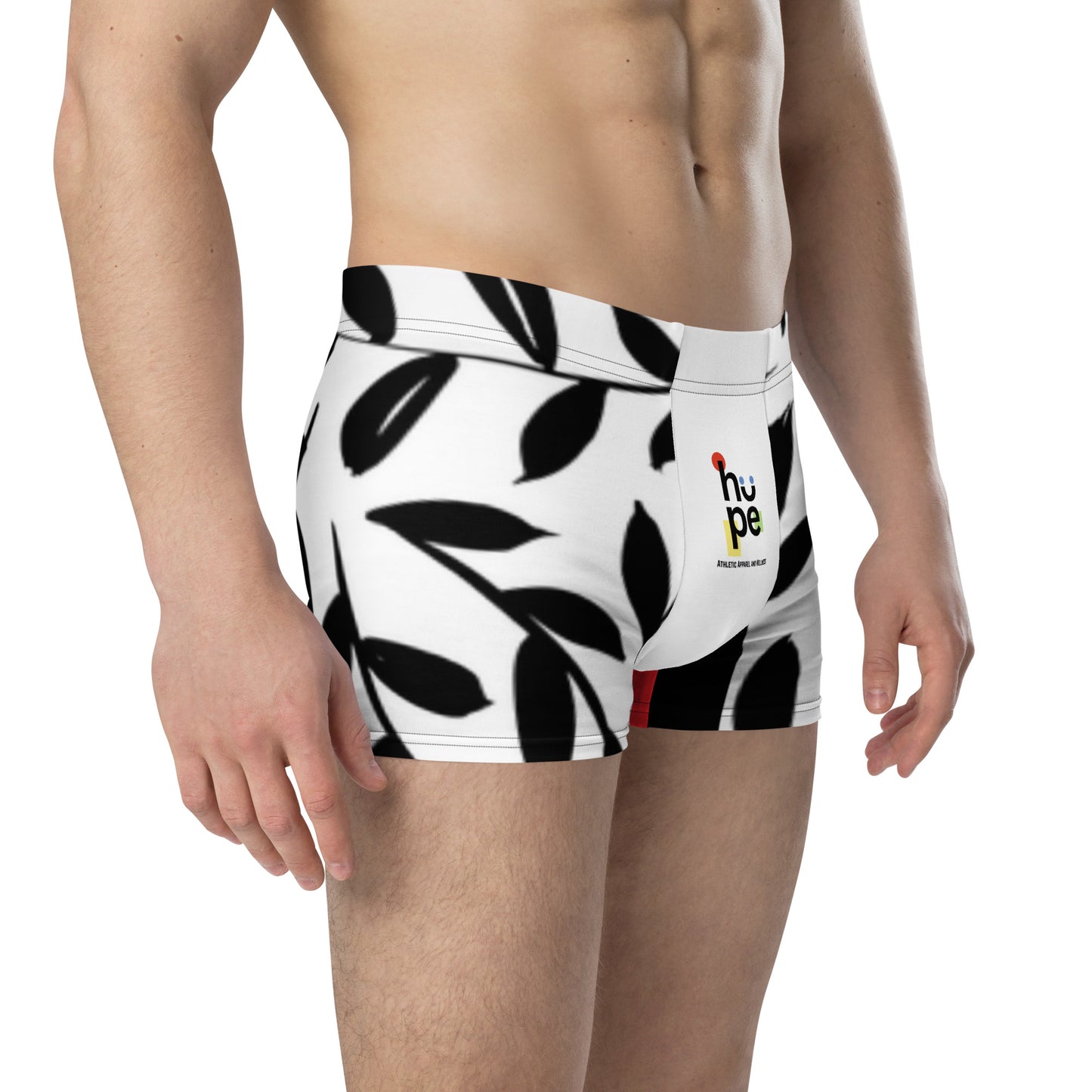 Men's Leaf Pattern Boxer Briefs - Athletic Fashion & Supportive Underwear