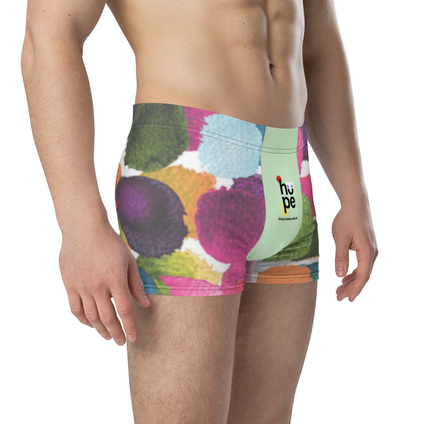 Men's Multi-Color Splash Boxer Briefs - Vibrant Performance Underwear