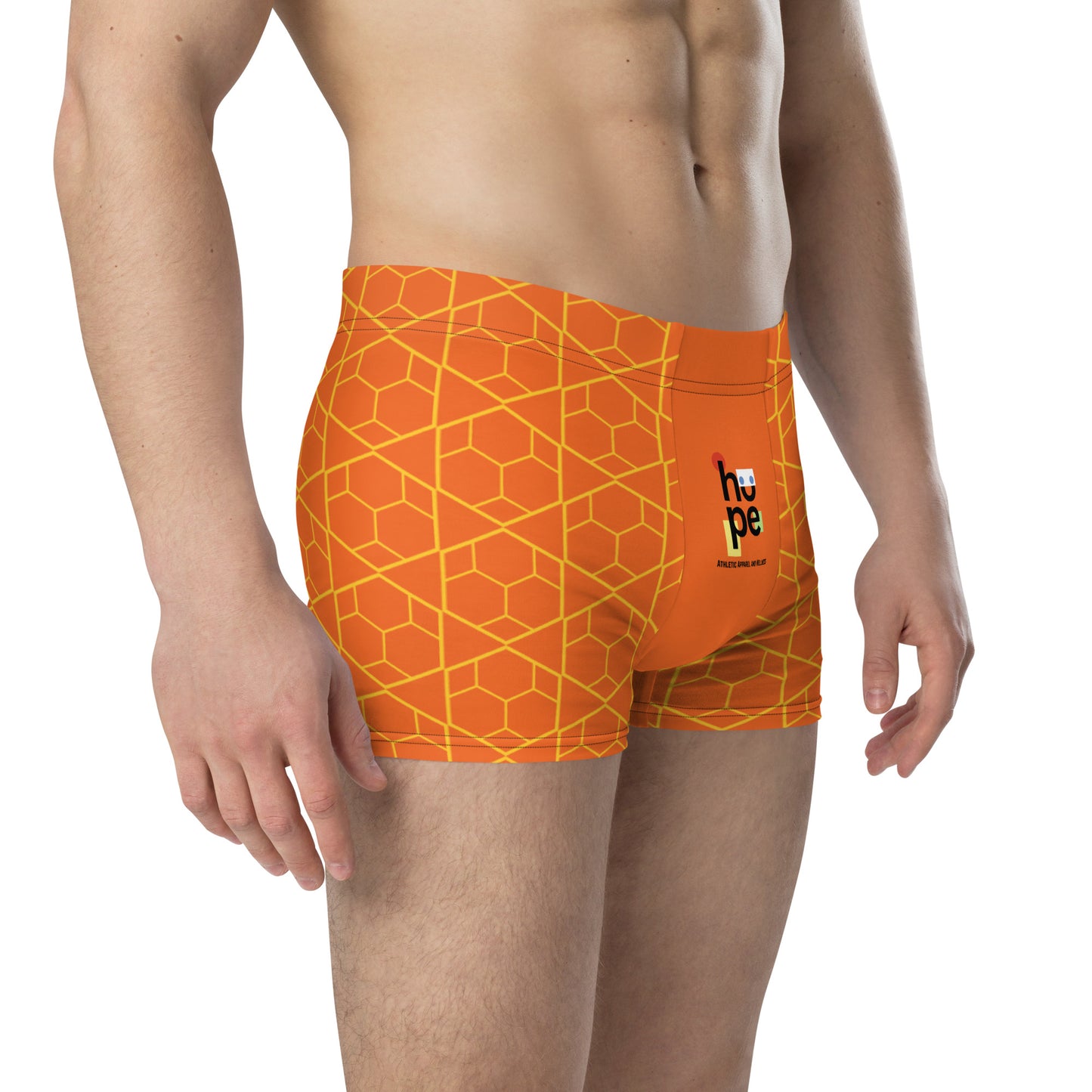 Men's Athletic Boxer Briefs Orange | Comfortable & Supportive Underwear