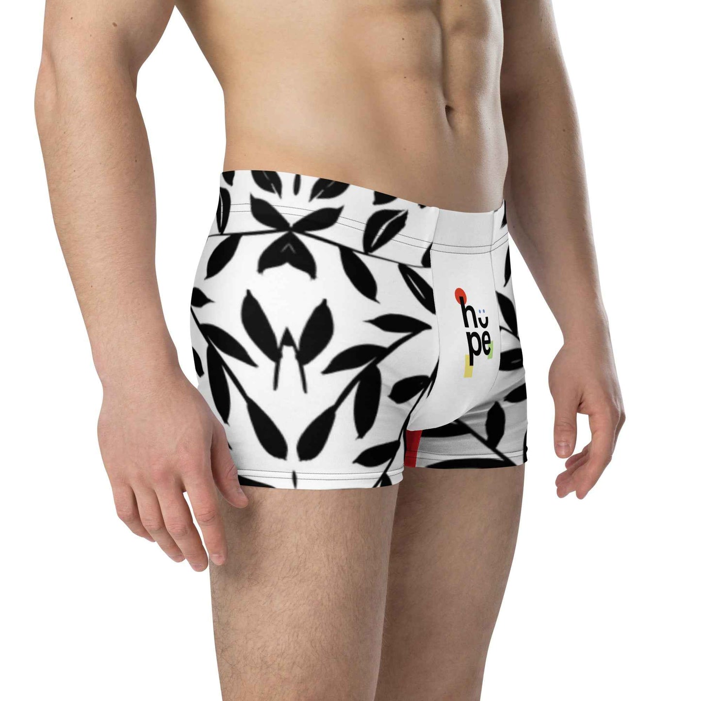 Men's Boxer Briefs with Leaf Pattern for Ultimate Comfort and Support