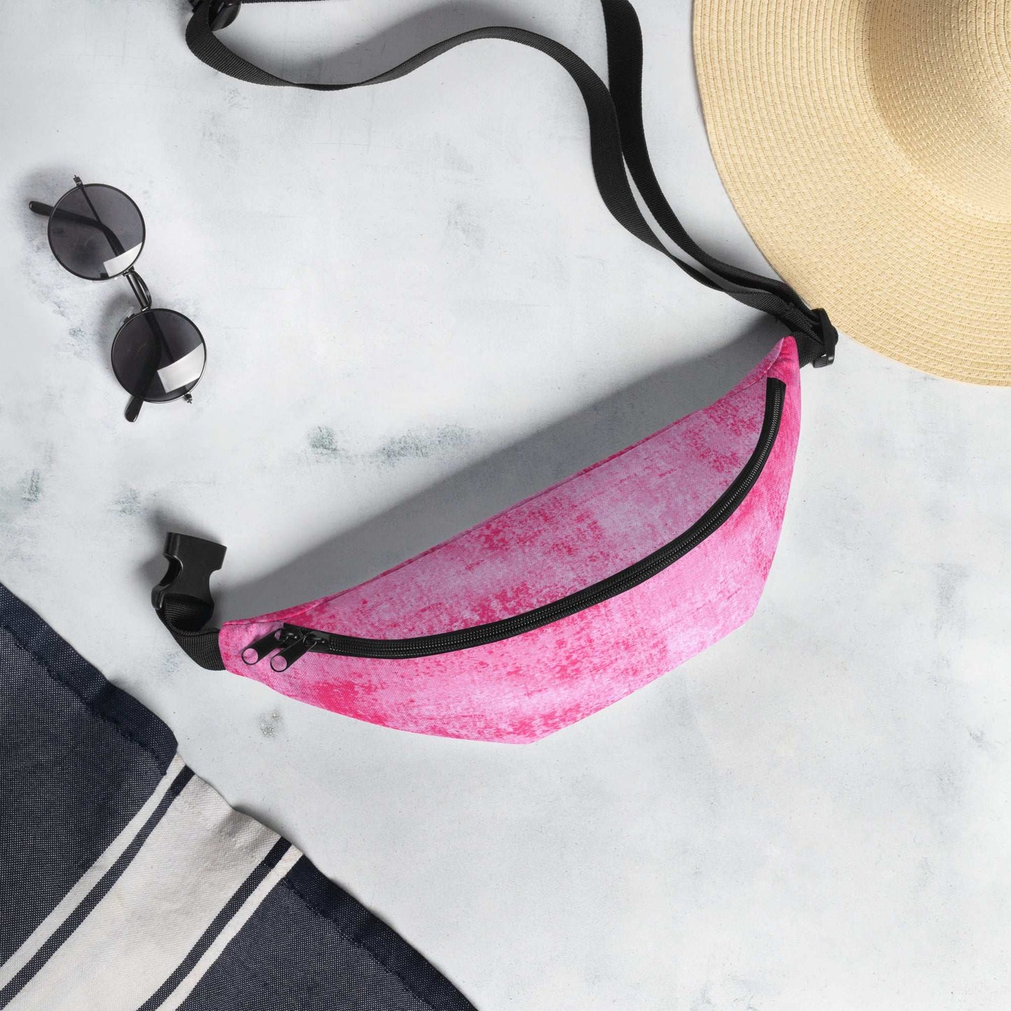 Women's Pink Fanny Pack - Stylish and Functional Accessory for Summer Adventures -