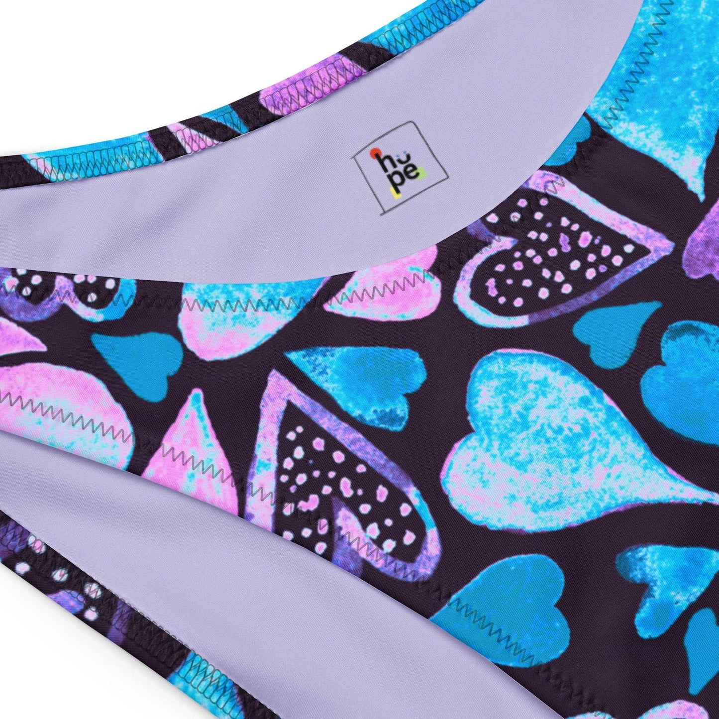 Women's Recycled Bikini - Heart Bandeau Style -