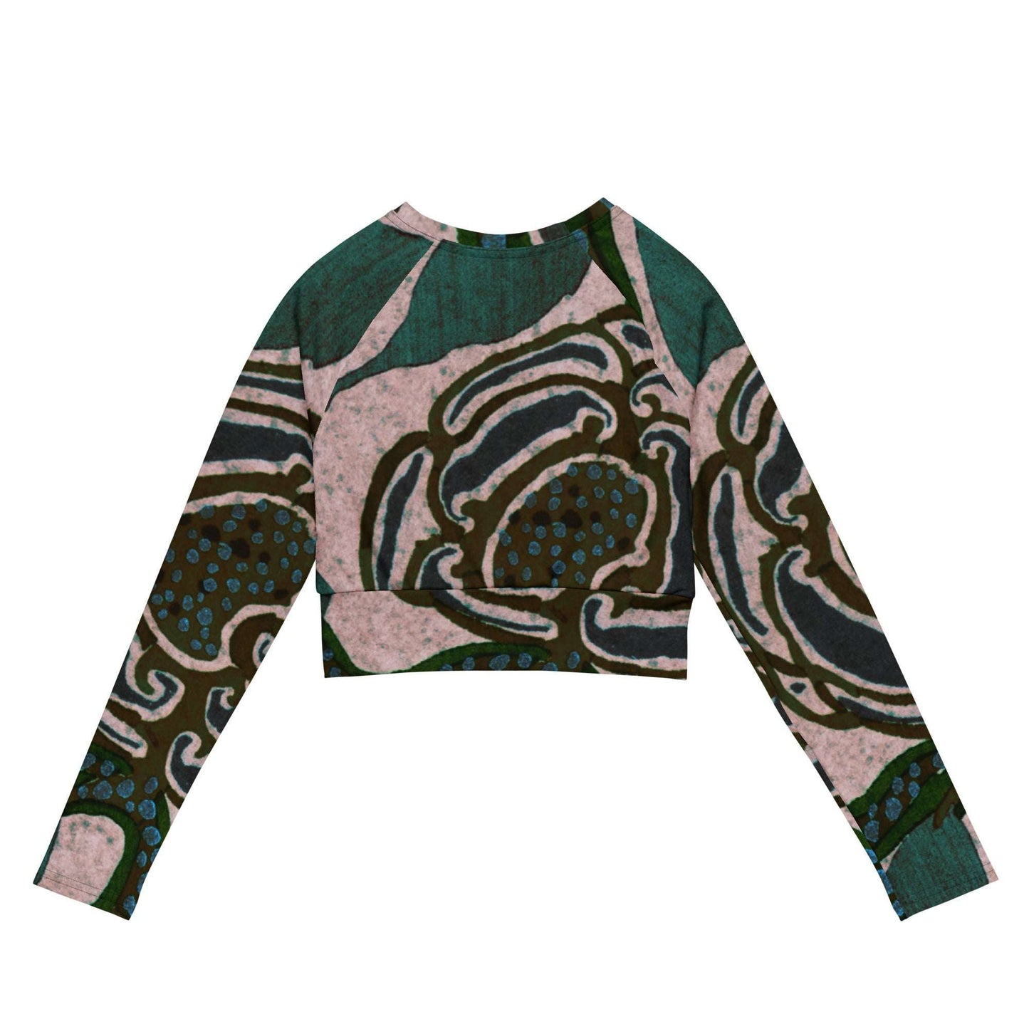 Women's Recycled Crop Top - Sustainable Long-Sleeve Fashion Statement -
