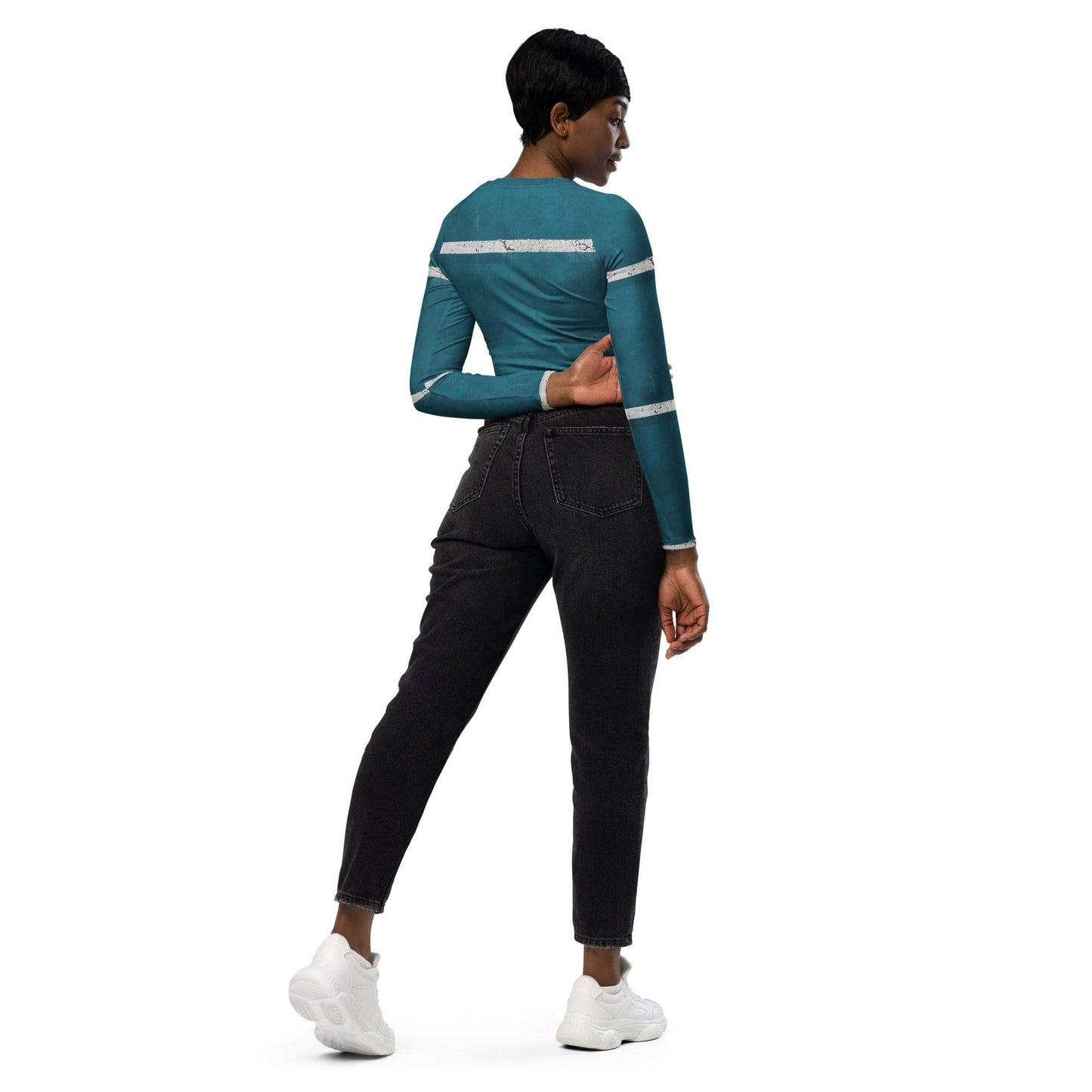Women Eco-Friendly Crop Top - Viva Recycled Long-Sleeve Fashion Essential -