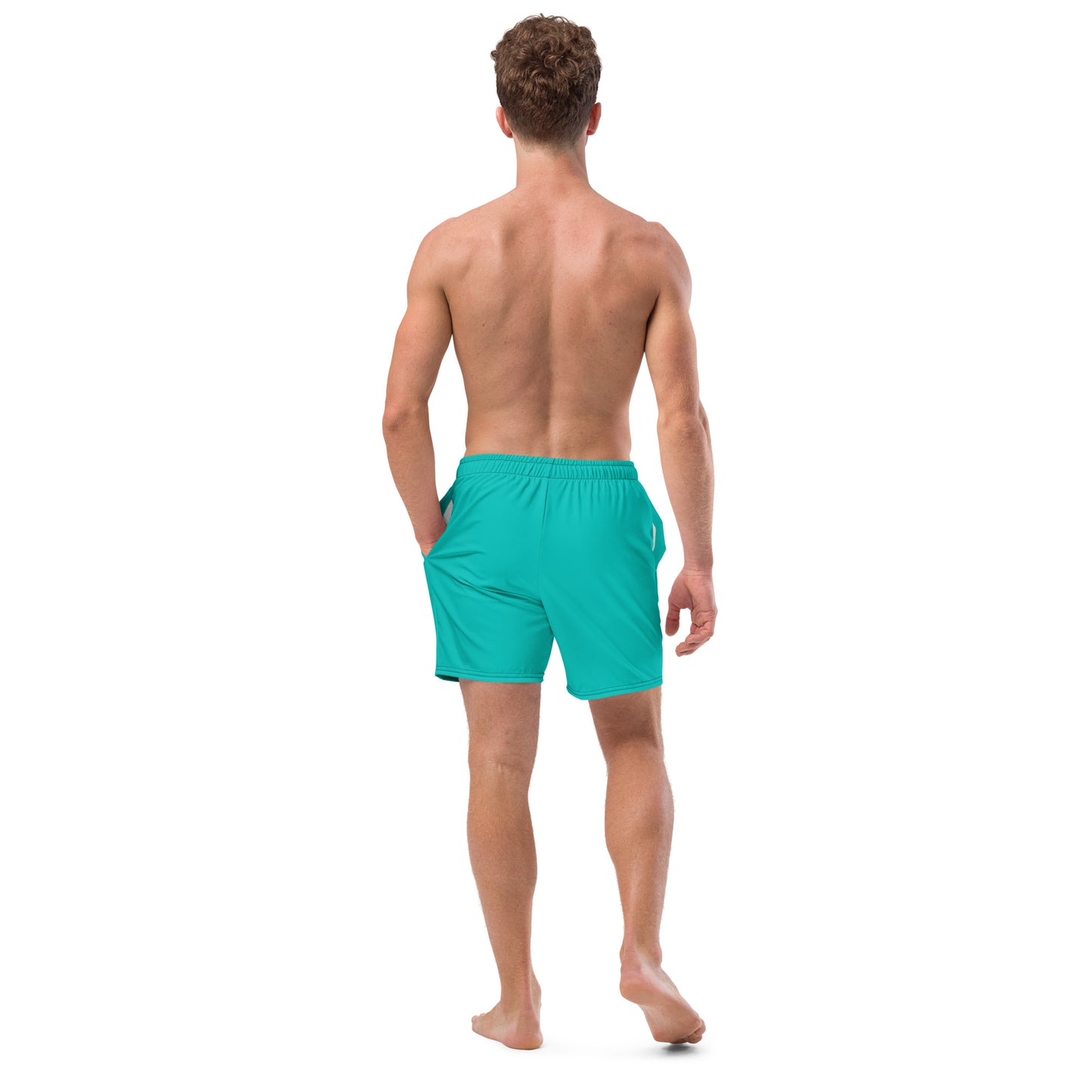 Men's Recycled Swim Trunks AQUA | Summer Collection Eco-Friendly Swimwear