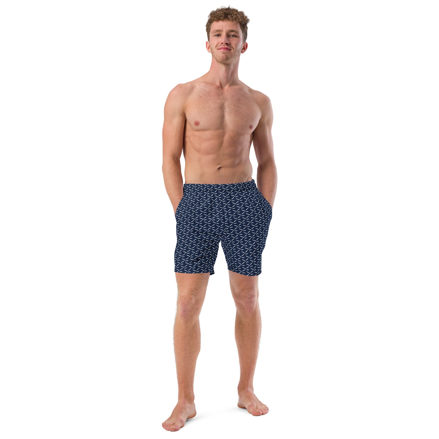 Men's Recycled Swim Trunks Blue Pattern | Summer Collection