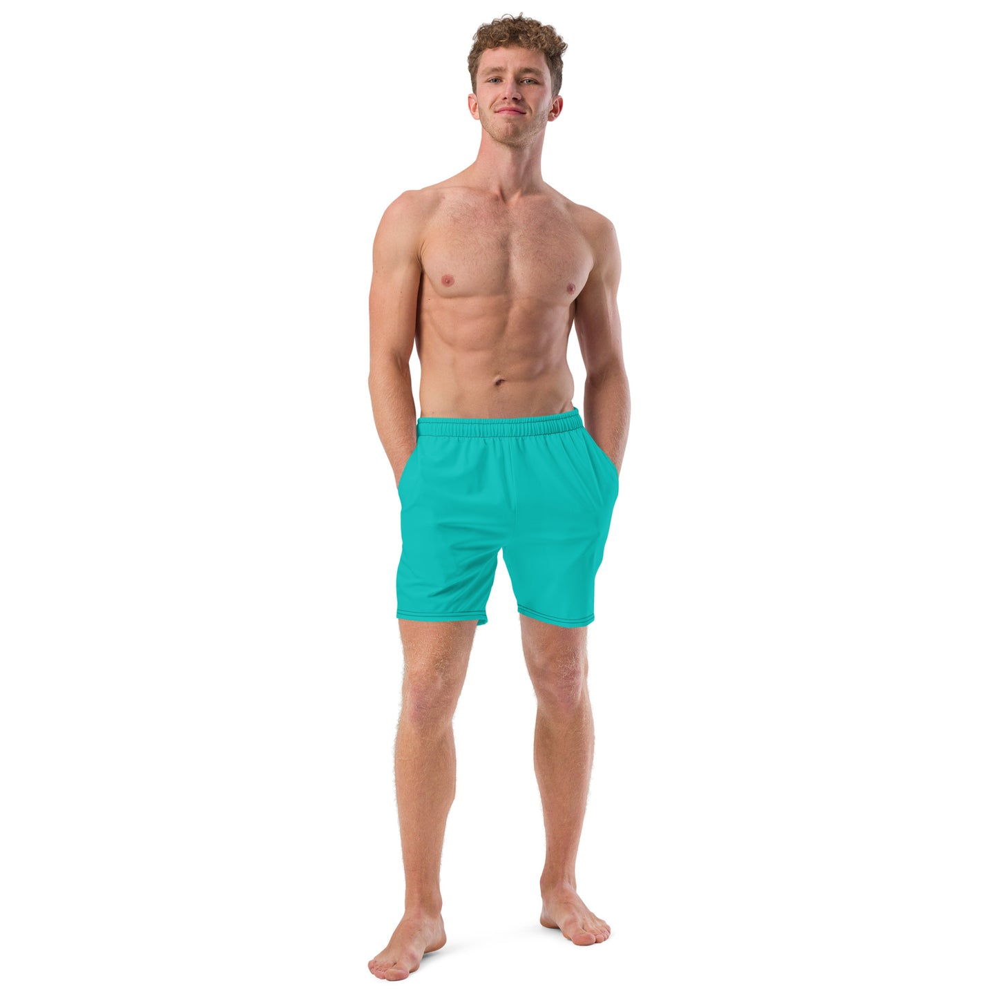 Men's Recycled Swim Trunks AQUA | Summer Collection Eco-Friendly Swimwear