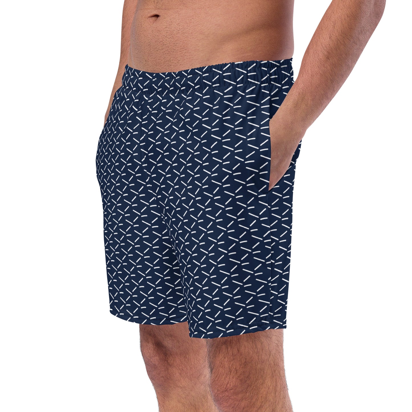 Men's Recycled Swim Trunks Blue Pattern | Summer Collection