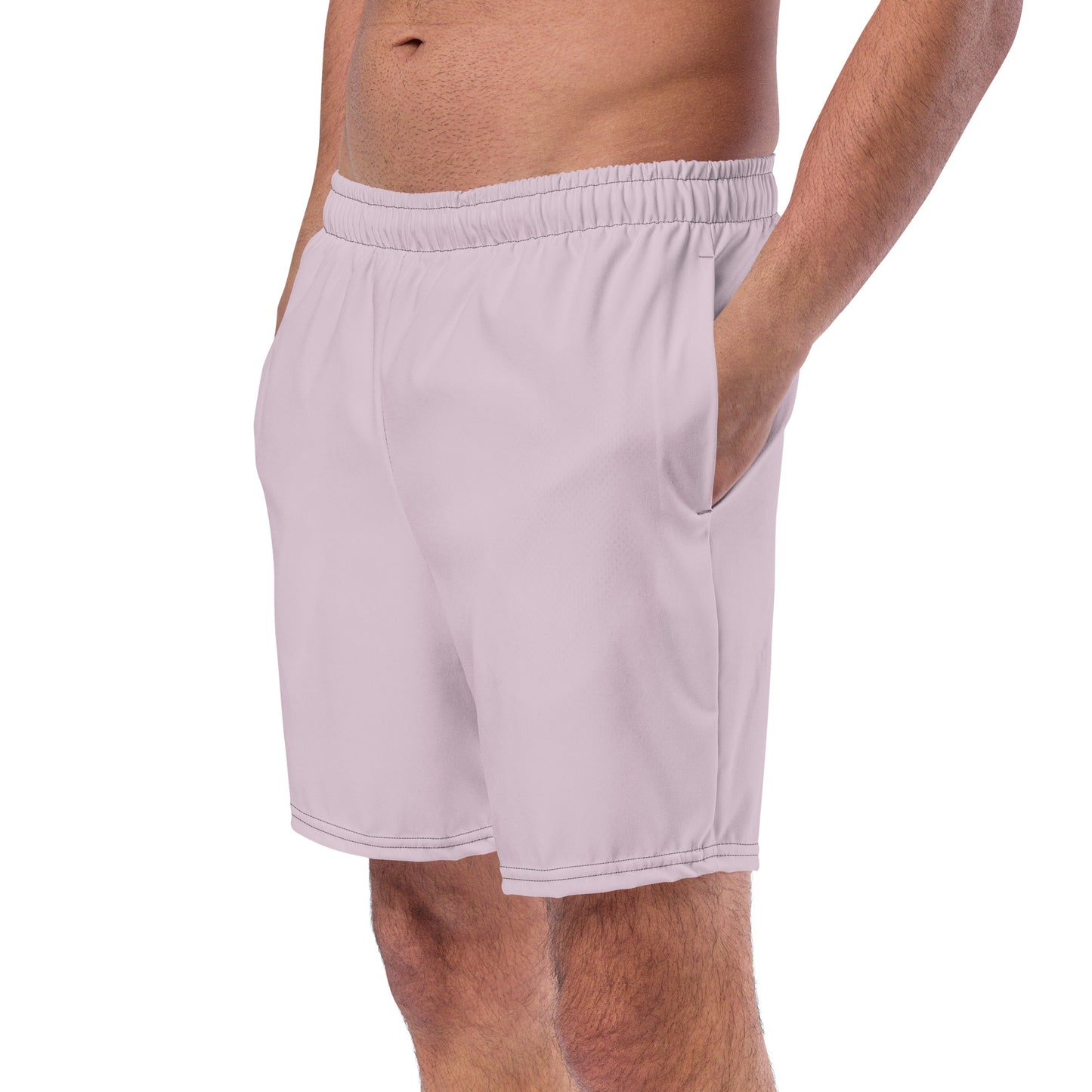Eco-Friendly Recycled Swim Trunks Light Purple - Sustainable Beachwear
